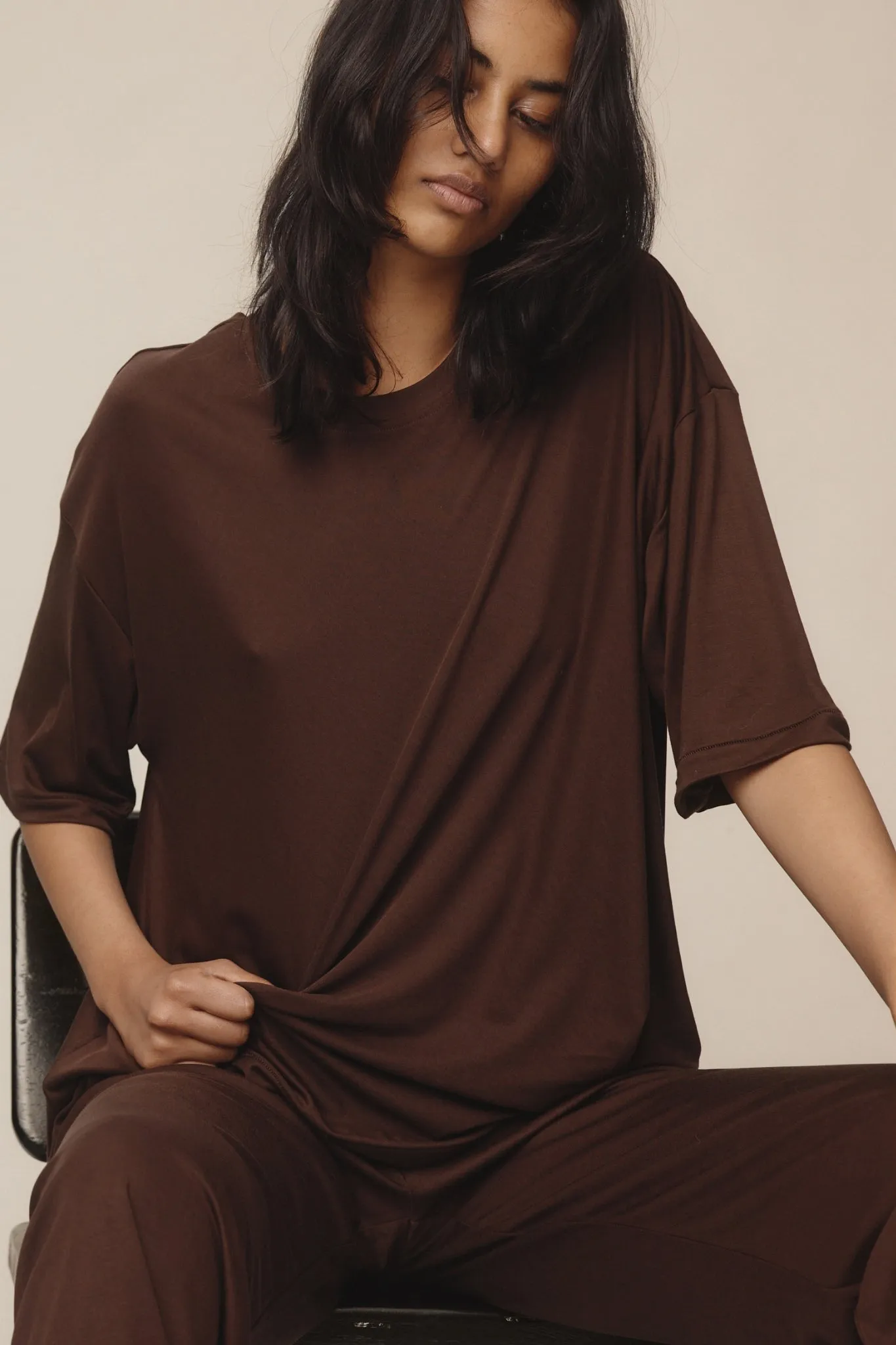 MARTIEN TEE - CHESTNUT sold by Marle