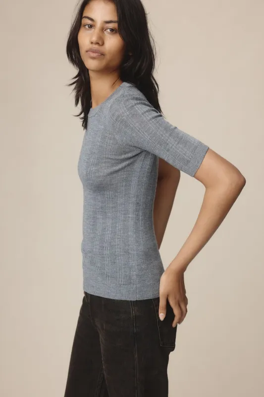 LAYLA TEE - SOFT CHARCOAL made by Marle