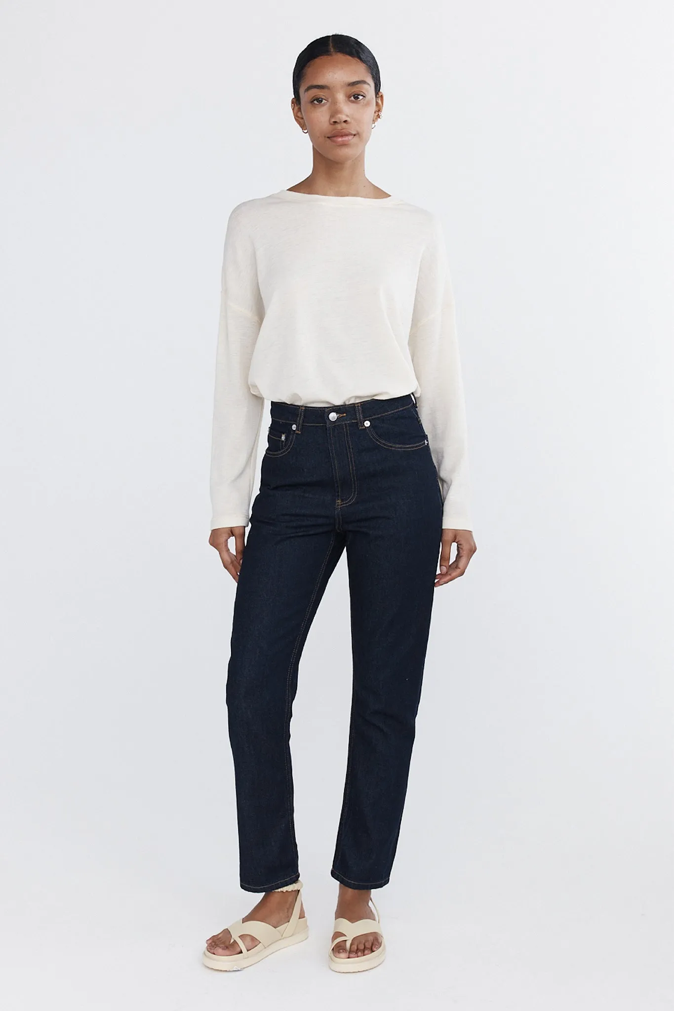 STRAIGHT LEG JEAN - INDIGO sold by Marle