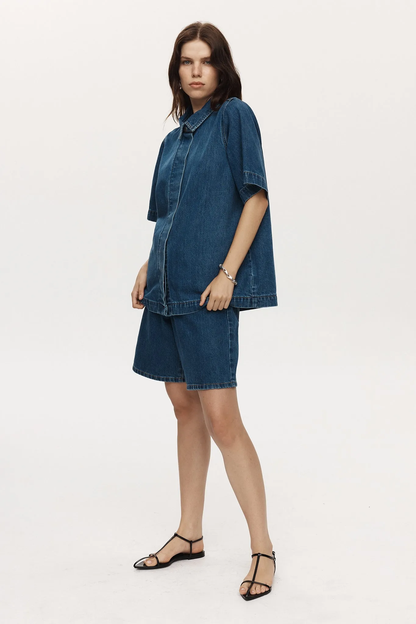 RYLAN SHIRT - HERITAGE BLUE sold by Marle product image thumbnail 2