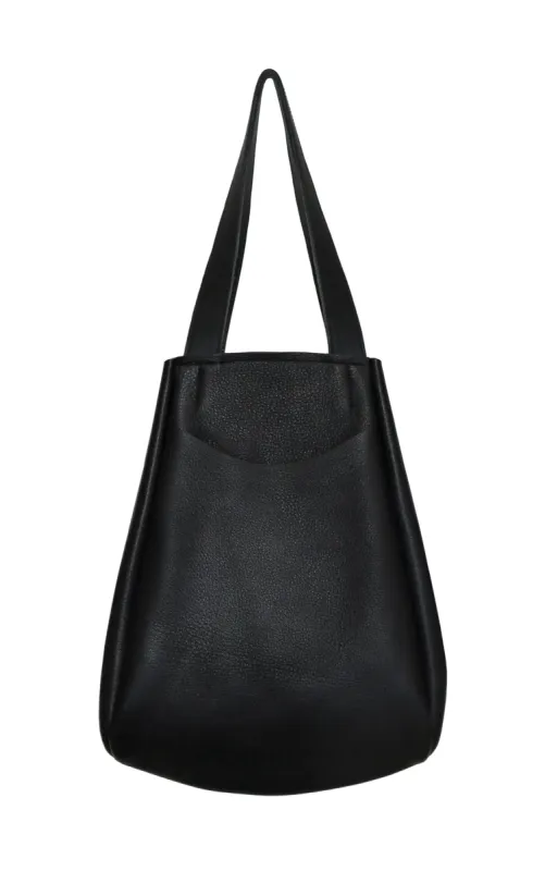 Archy Tote - Black Pebble sold by Georgia Jay