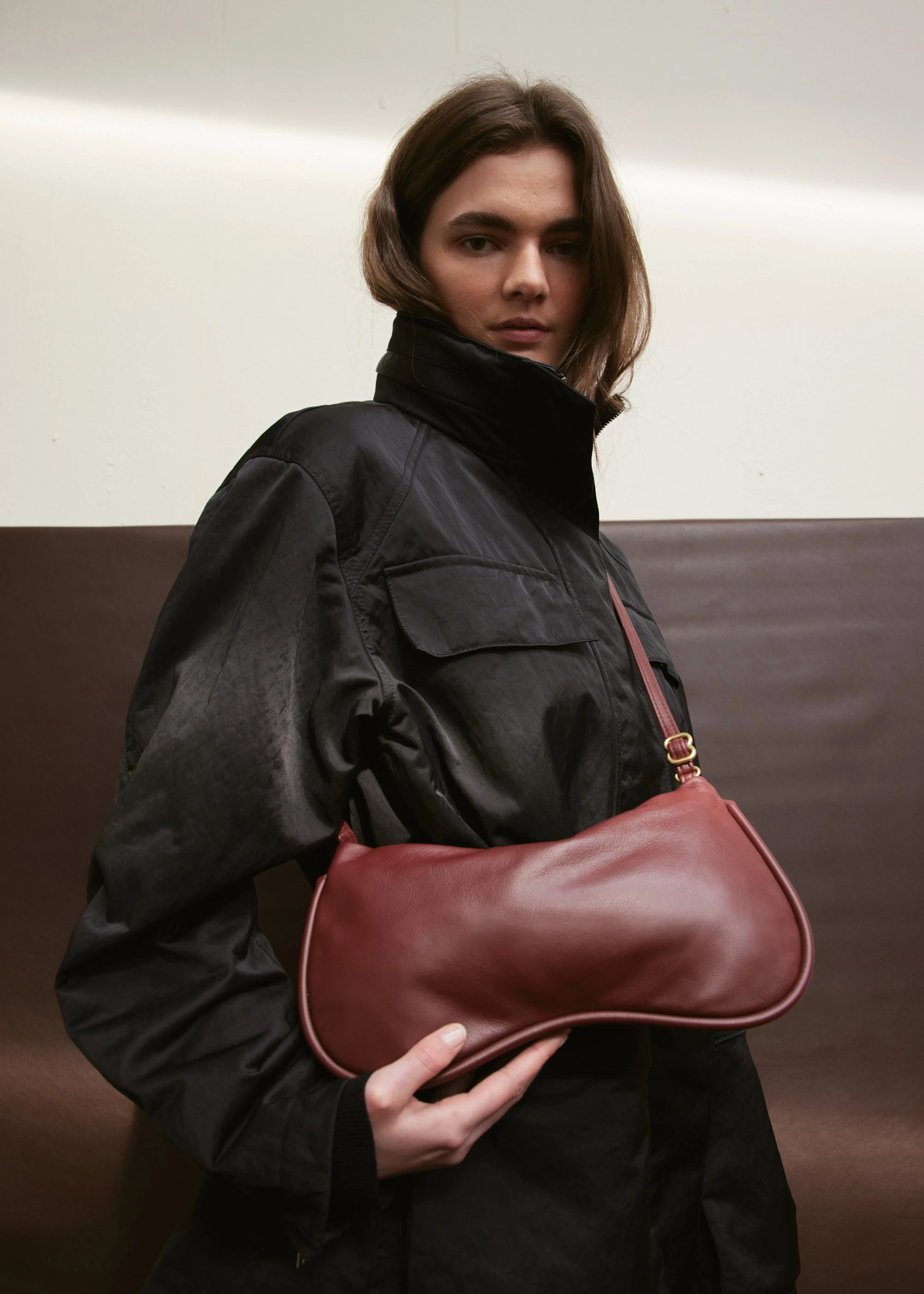 Boobie Baguette - Cherry Soft Grain sold by Georgia Jay