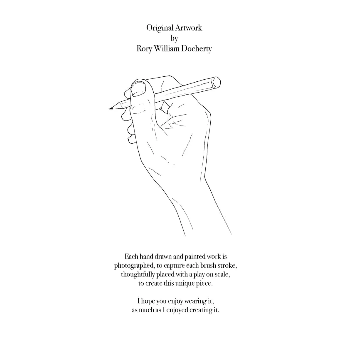 Multi Tie Painters Shirt - 'Love Me Tender' sold by Rory William Docherty product image thumbnail 3