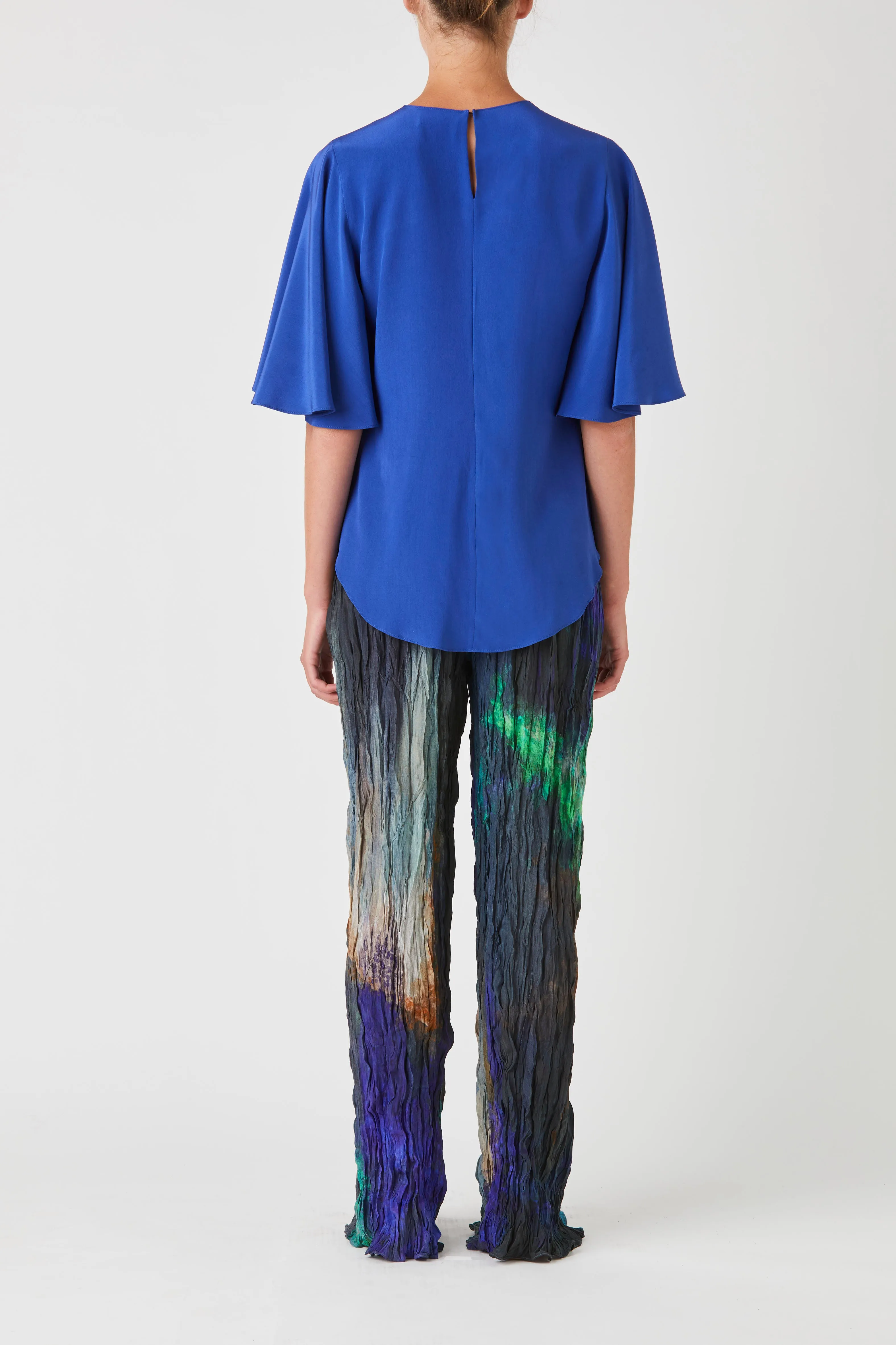 Wide leg crushed silk trouser sold by Rory William Docherty product image thumbnail 2