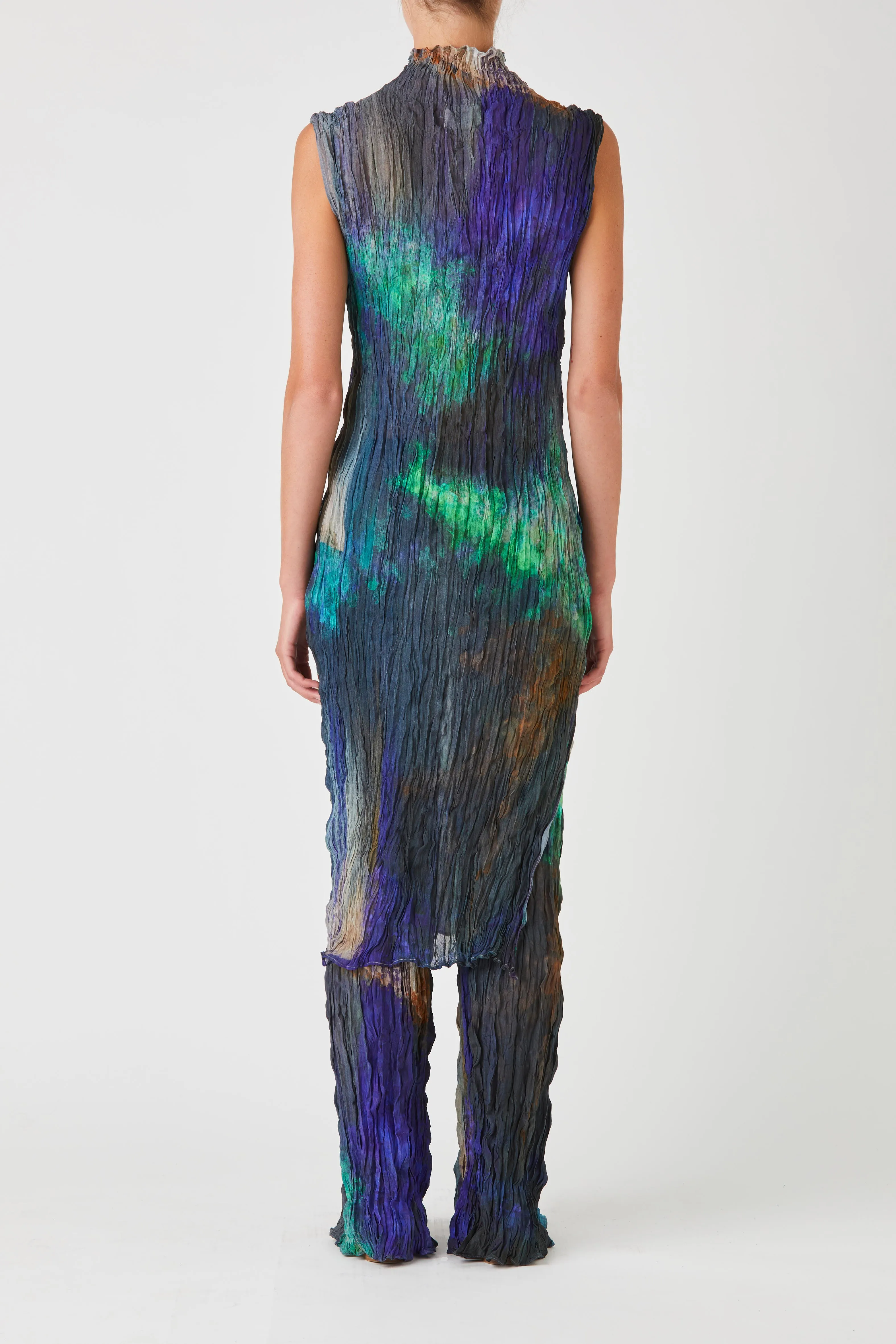 Wide leg crushed silk trouser sold by Rory William Docherty product image thumbnail 5