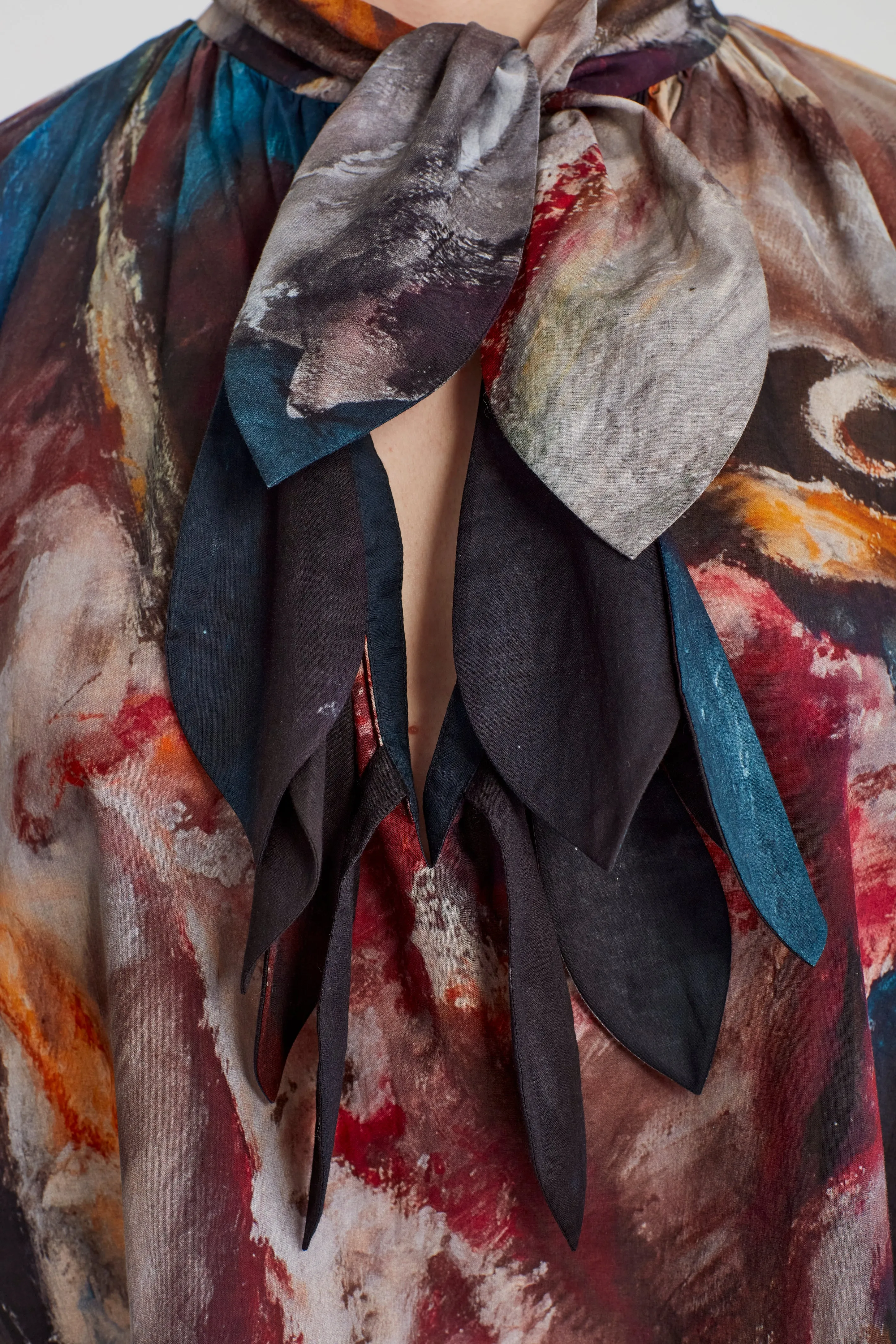 Multi Tie Painters Shirt - 'Fistful of Roses' sold by Rory William Docherty product image thumbnail 3