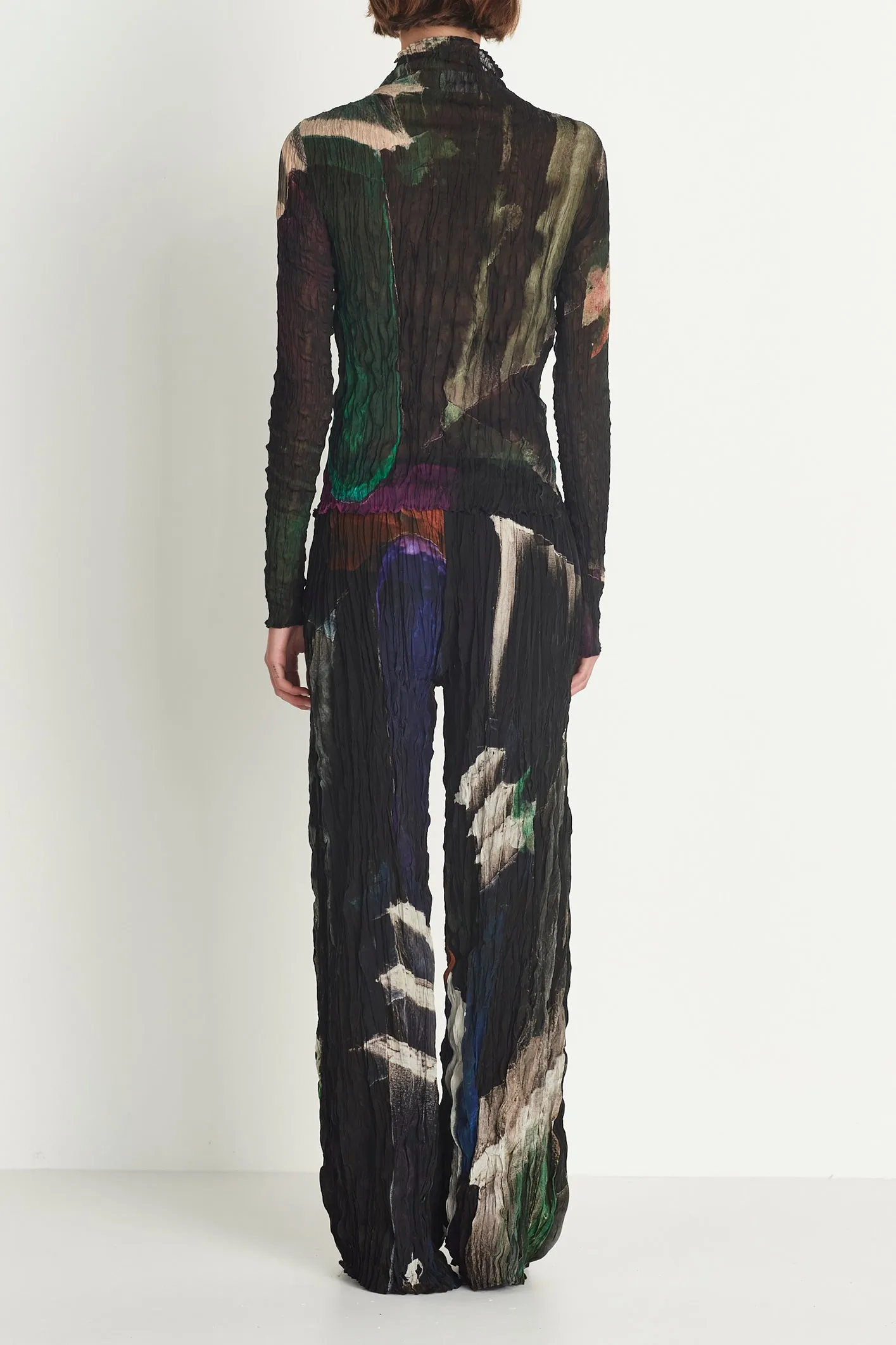 Wide Leg Crushed Silk Trouser sold by Rory William Docherty product image thumbnail 2