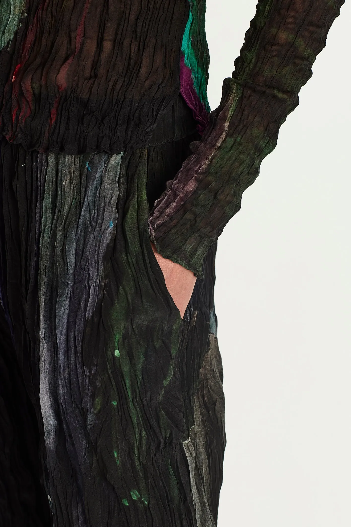 Wide Leg Crushed Silk Trouser sold by Rory William Docherty product image thumbnail 3