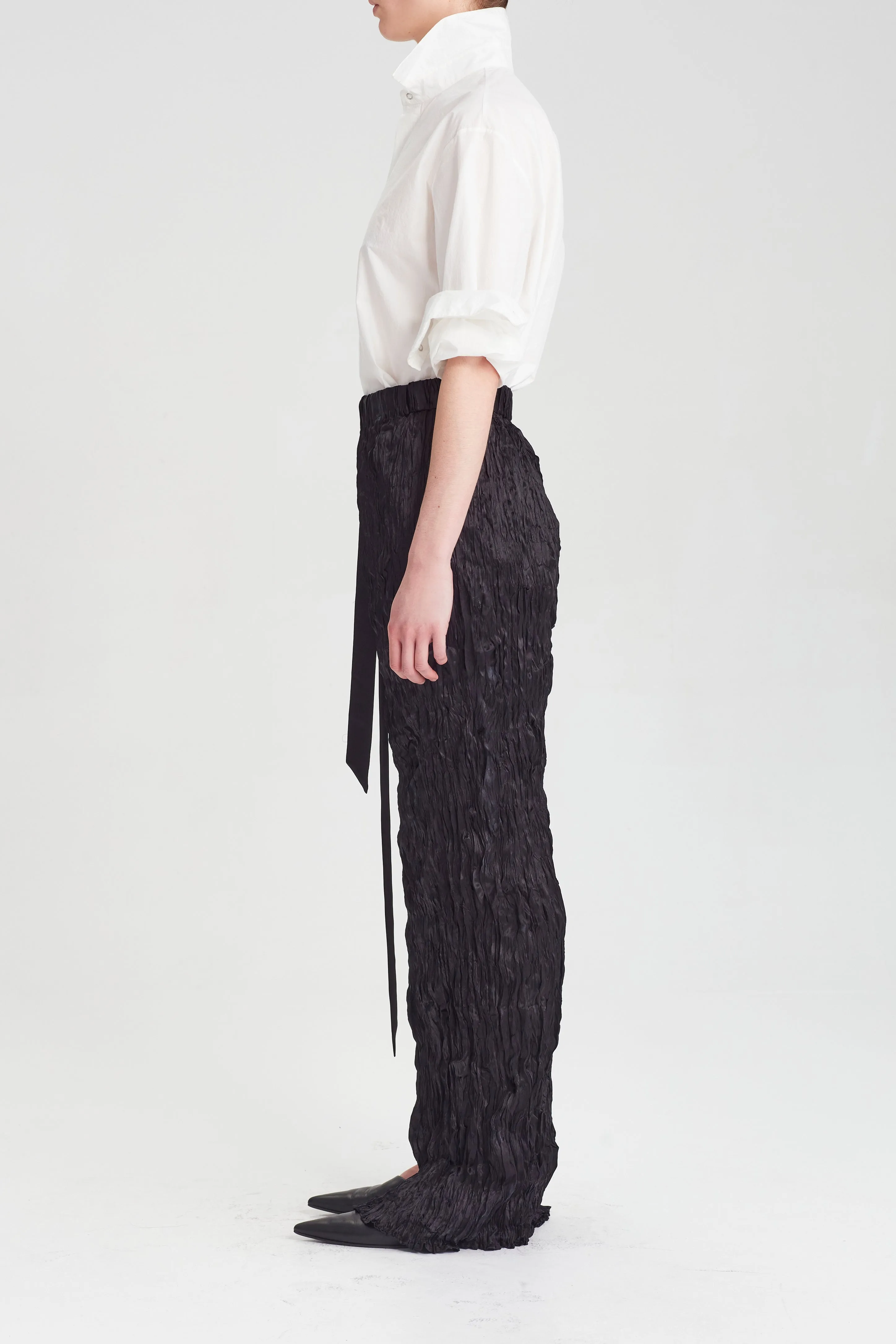 Crushed Silk Column Skirt - Black sold by Rory William Docherty product image thumbnail 2