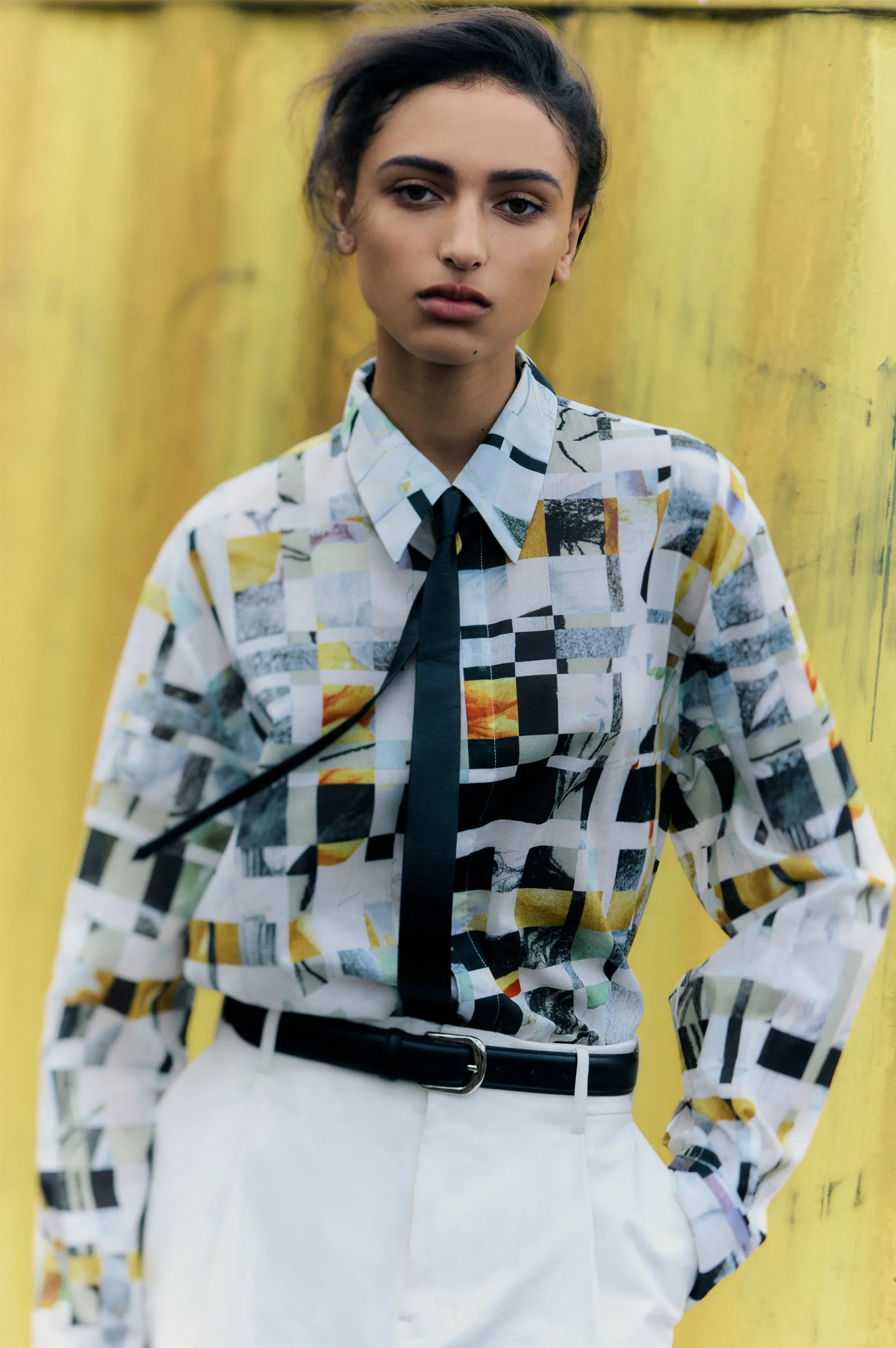 Classic Collared Shirt - White Multi sold by Rory William Docherty product image thumbnail 2