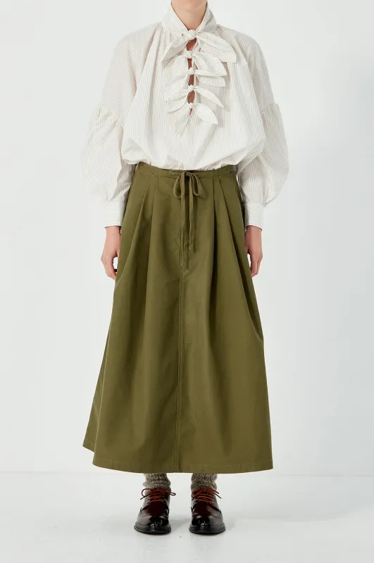 Fly Front Rebuild Skirt - Olive sold by Rory William Docherty