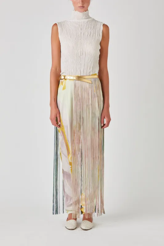 Crushed Sleeveless Turtle Neck - Ivory sold by Rory William Docherty