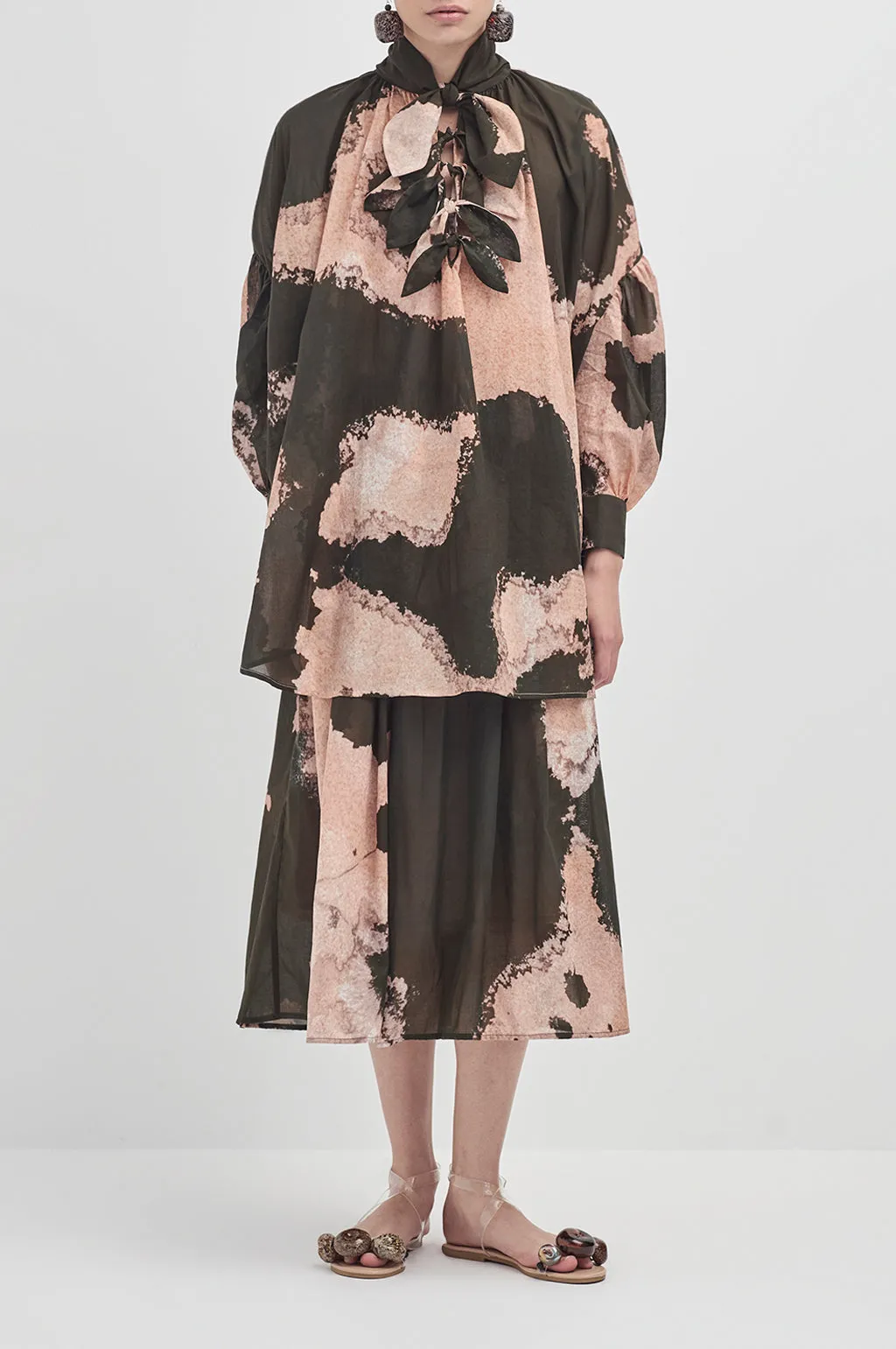 Multi tie painters shirt - Light Coral sold by Rory William Docherty
