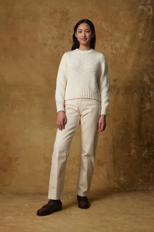 Merino Boucle Crop Sweater sold by Standard Issue