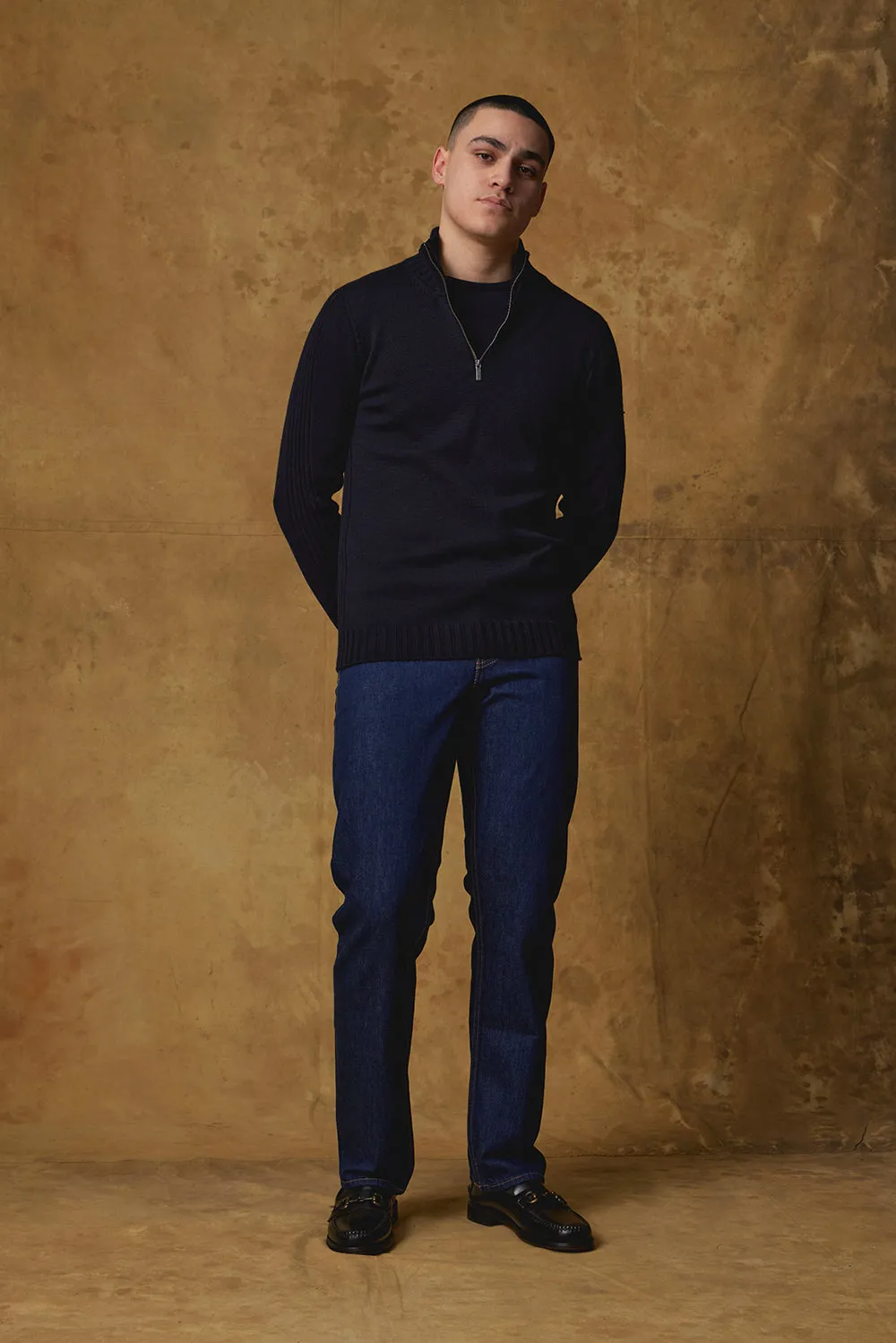 Merino Zip Collar Jumper sold by Standard Issue