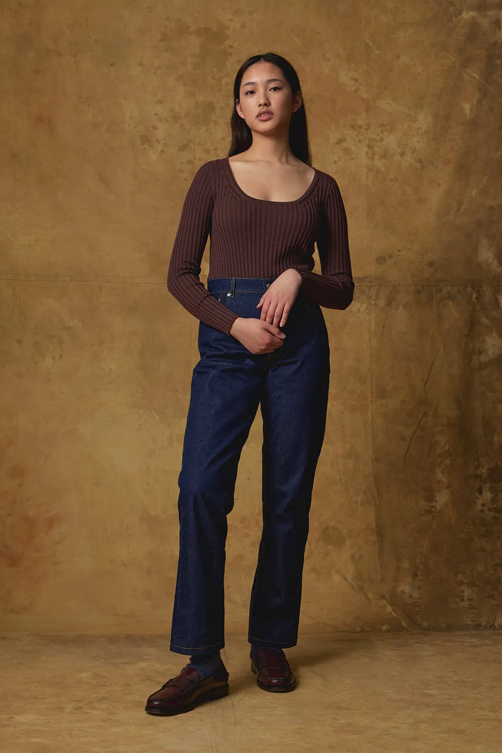 Merino Scoop Neck Top sold by Standard Issue