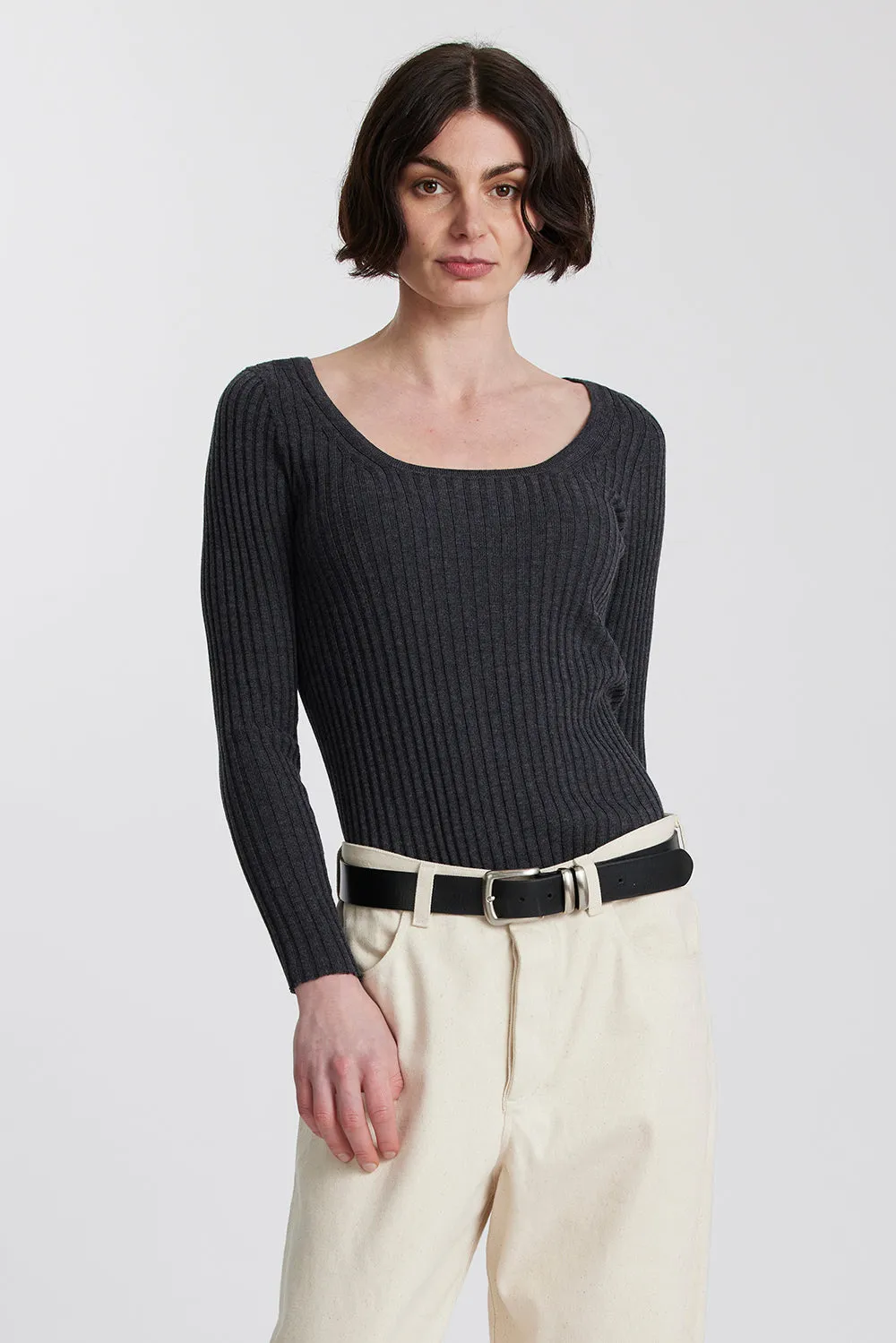Merino Scoop Neck Top sold by Standard Issue product image thumbnail 5