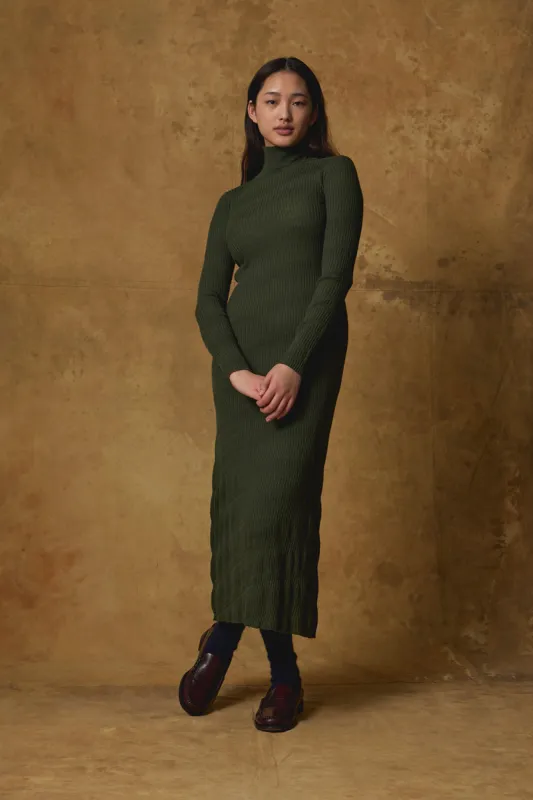 Merino Bargello Skivvy Dress made by Standard Issue