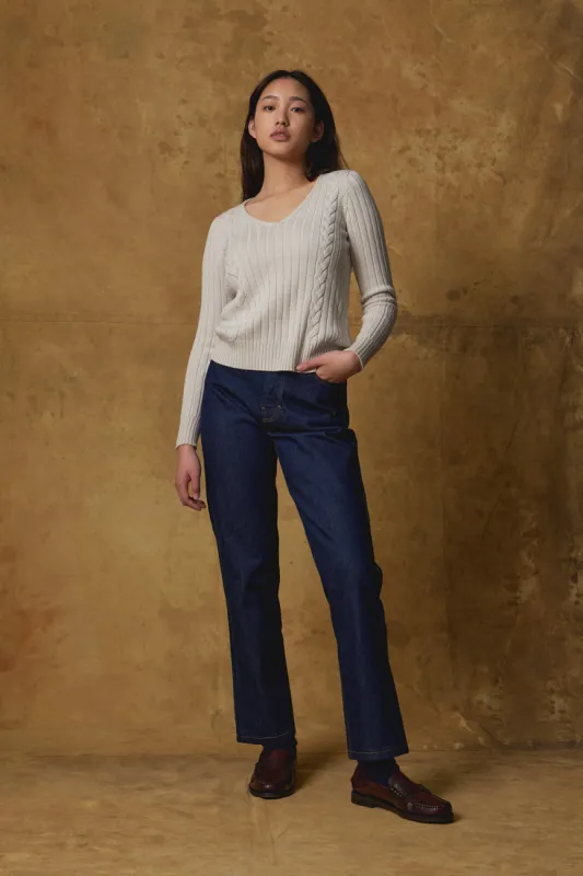 Merino Cable Jumper sold by Standard Issue