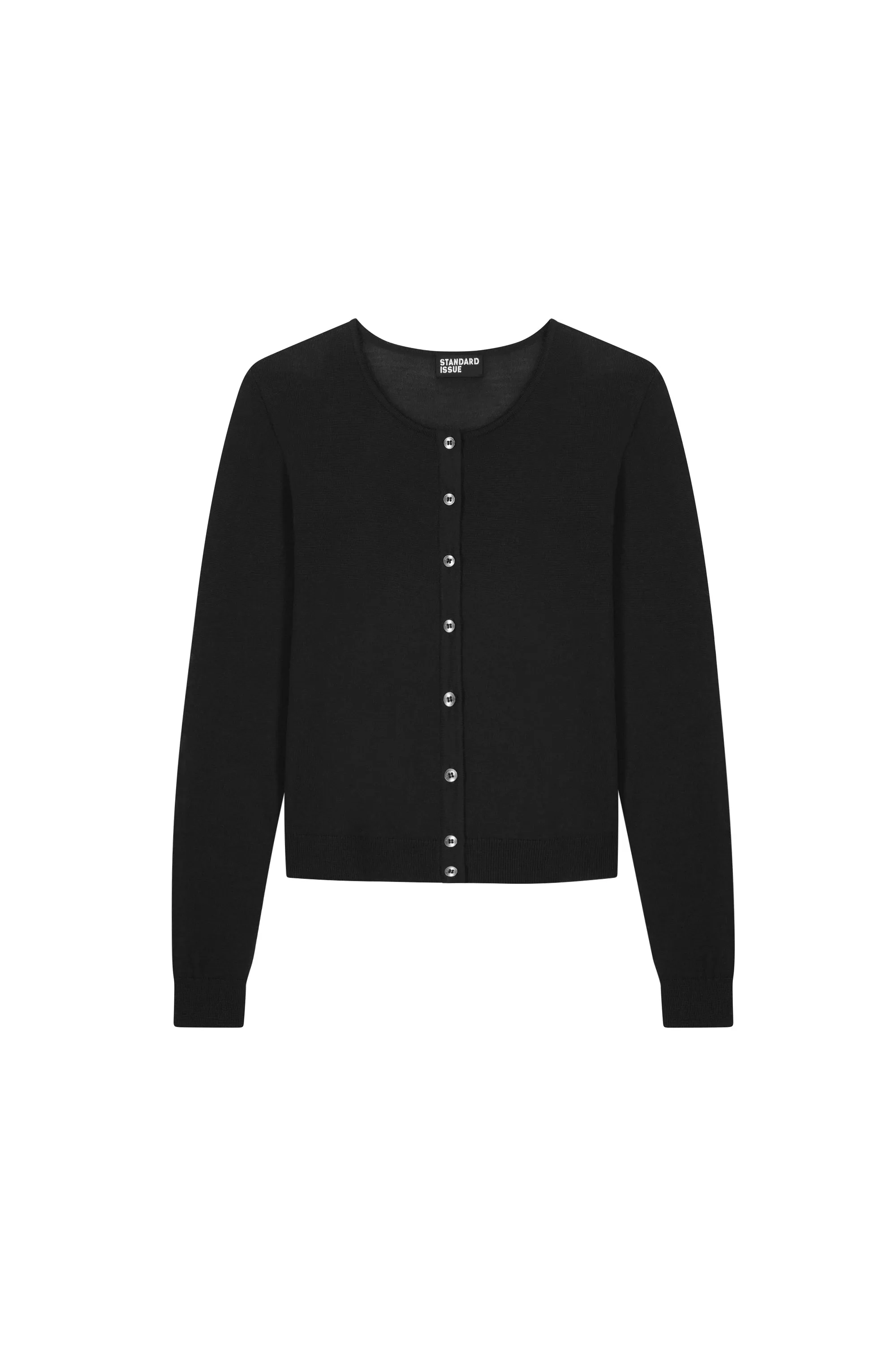 Merino Crop Crew Cardi sold by Standard Issue product image thumbnail 2