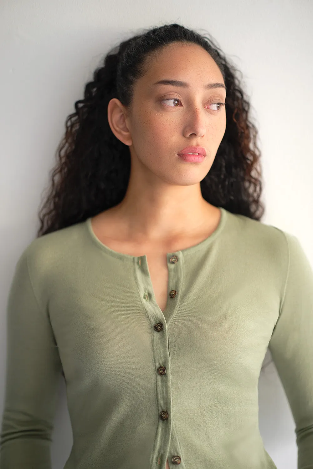Merino Crop Crew Cardi sold by Standard Issue