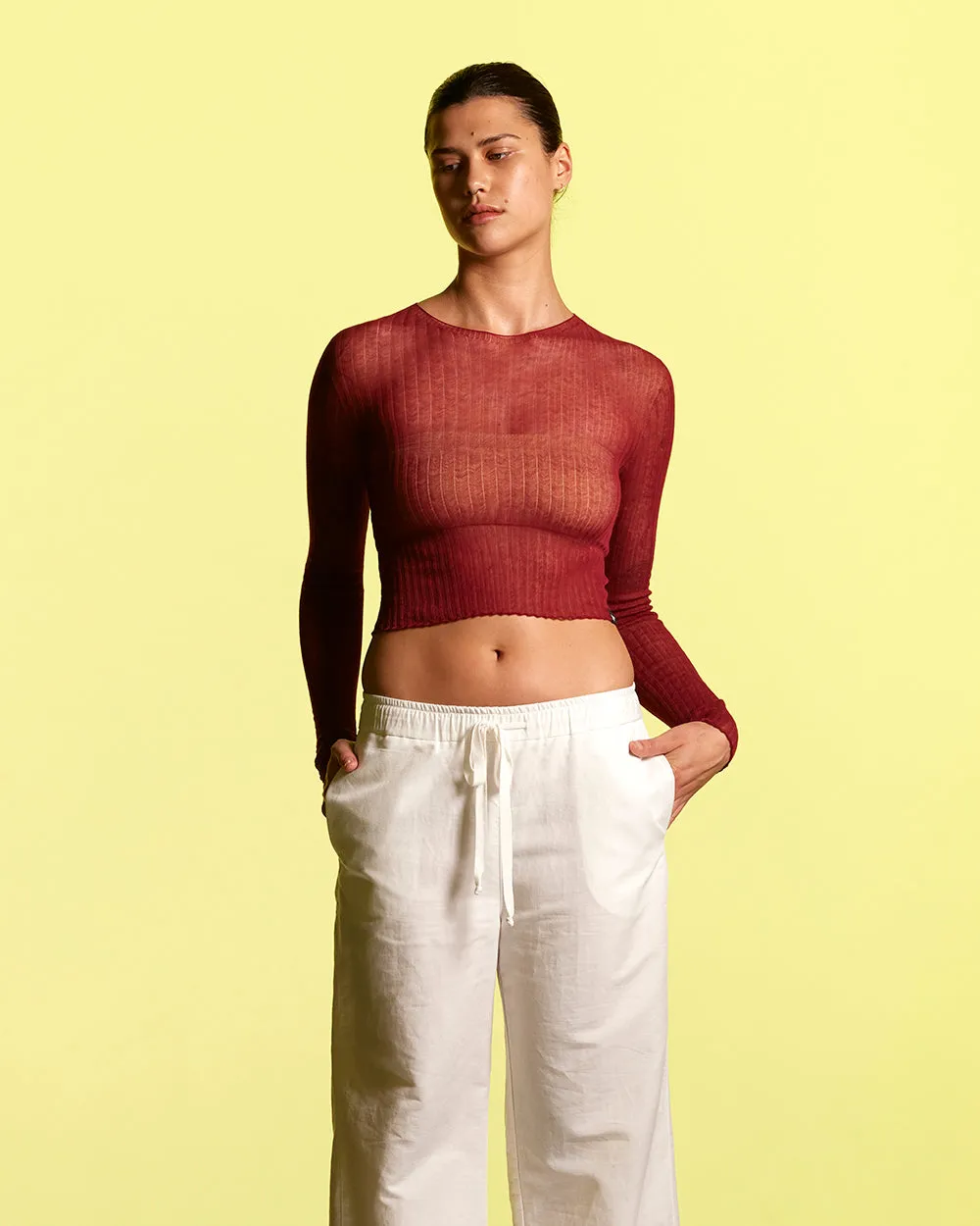 Cotton Tulle Crop Top sold by Standard Issue product image thumbnail 5