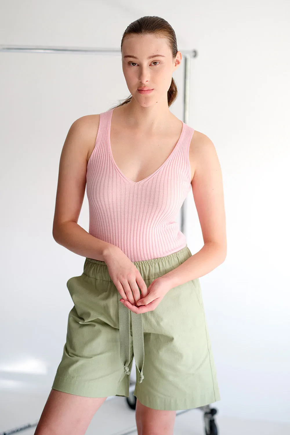 Merino Rib V Neck Tank sold by Standard Issue product image thumbnail 4