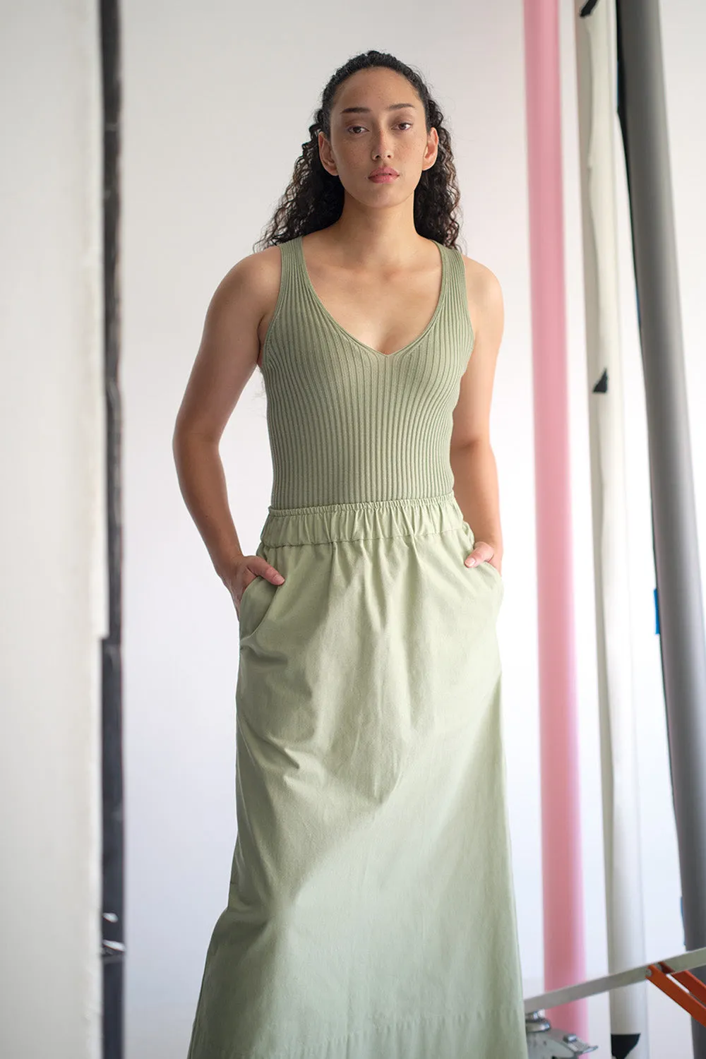 Merino Rib V Neck Tank sold by Standard Issue product image thumbnail 3