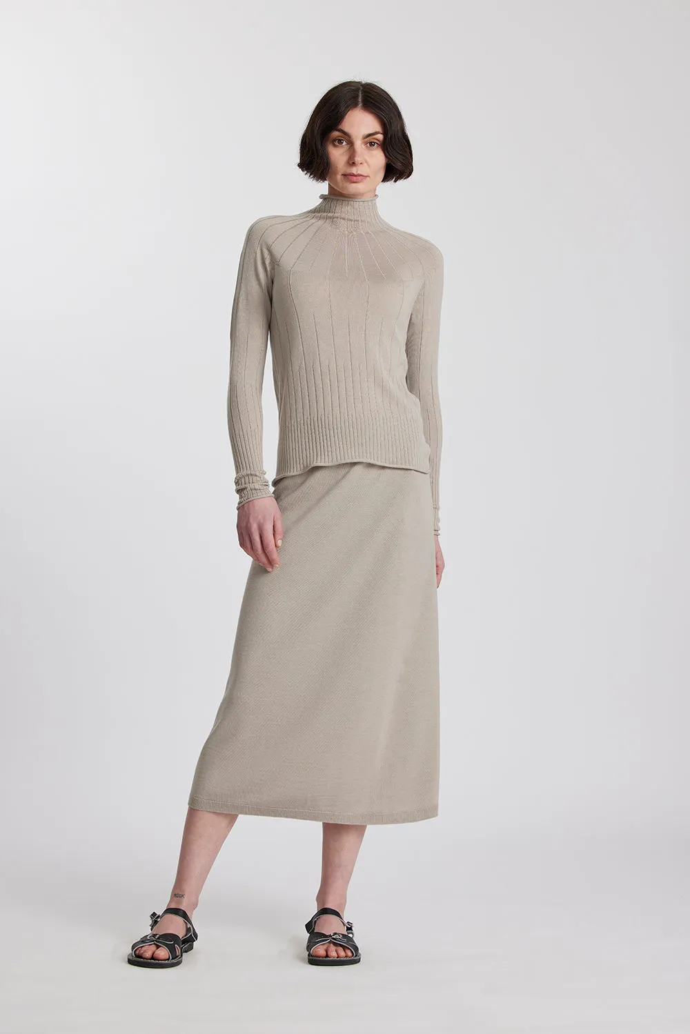 Merino Variegated Stripe Skivvy sold by Standard Issue