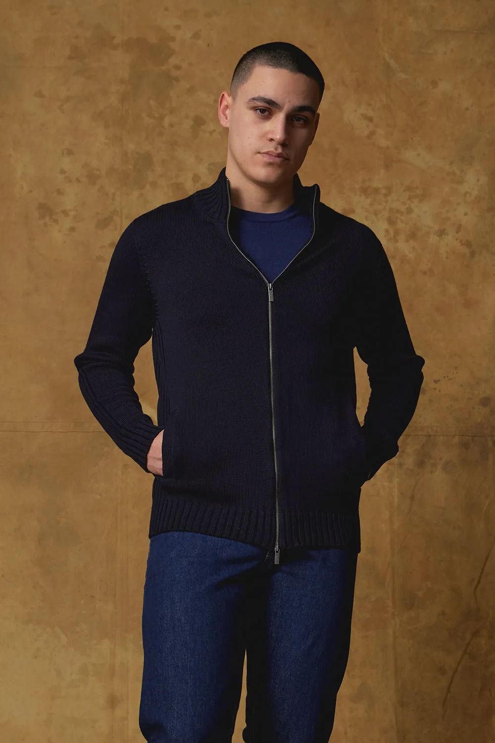 Merino Zip Through Jacket sold by Standard Issue product image thumbnail 2