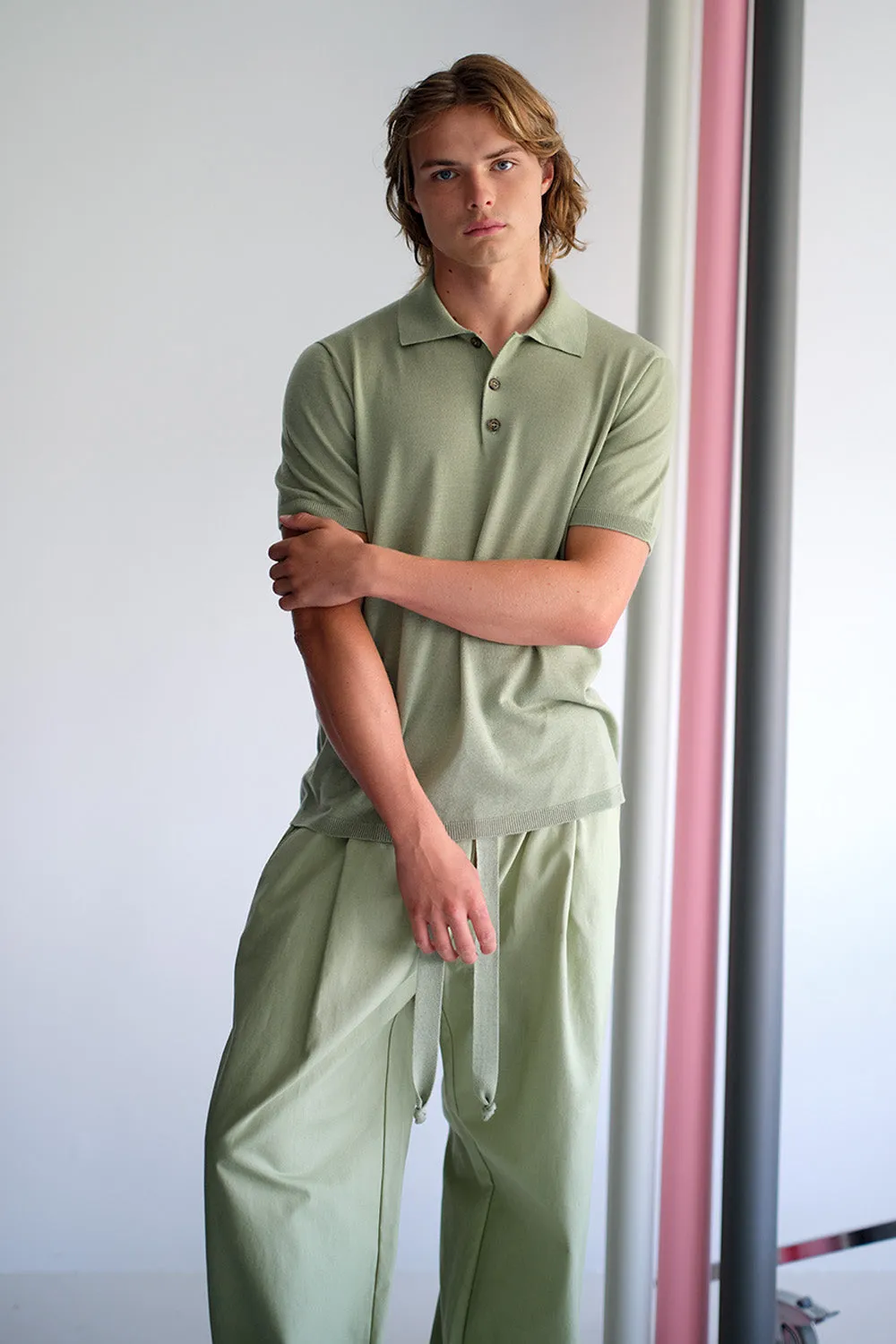 merino polo t-shirt sold by Standard Issue product image thumbnail 3