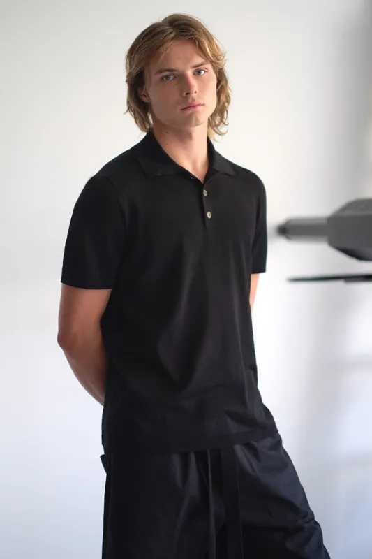 merino polo t-shirt sold by Standard Issue