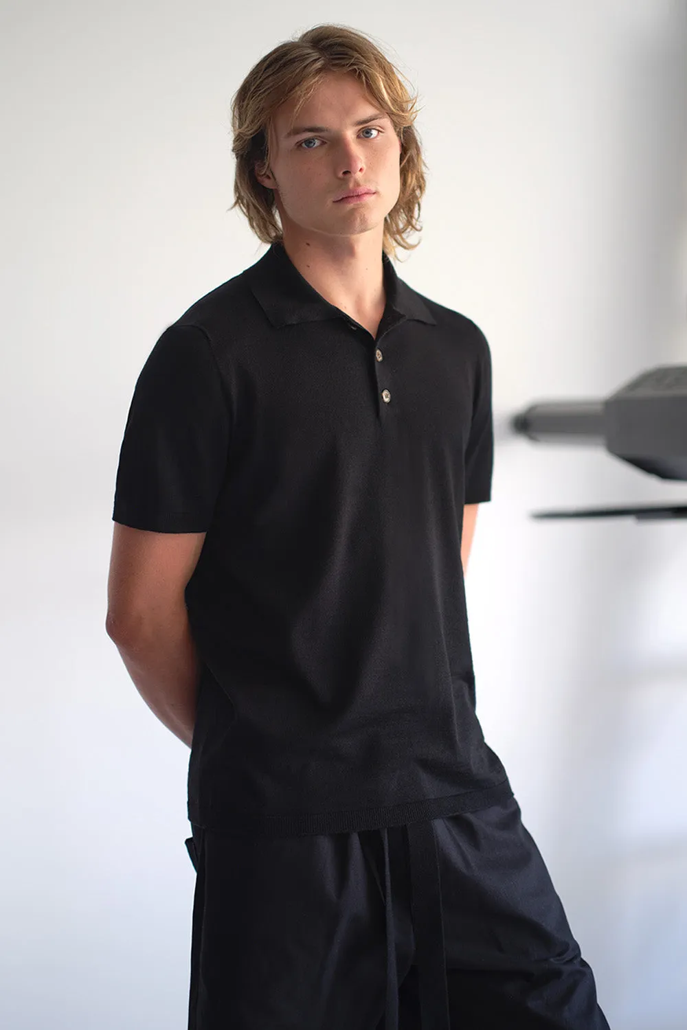 merino polo t-shirt sold by Standard Issue