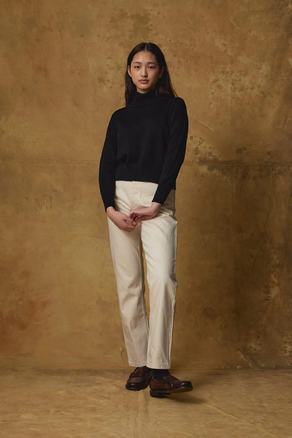 Merino Crop Funnel Neck Jumper sold by Standard Issue product image thumbnail 3