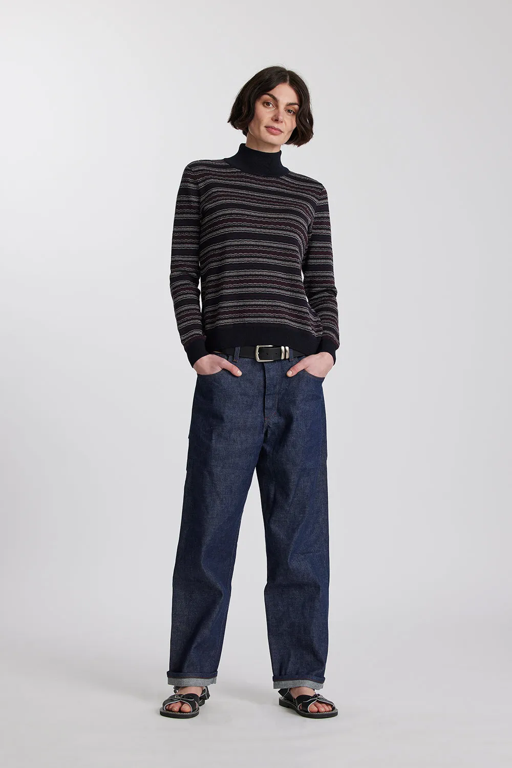 Merino Battenberg Mock Neck sold by Standard Issue product image thumbnail 4