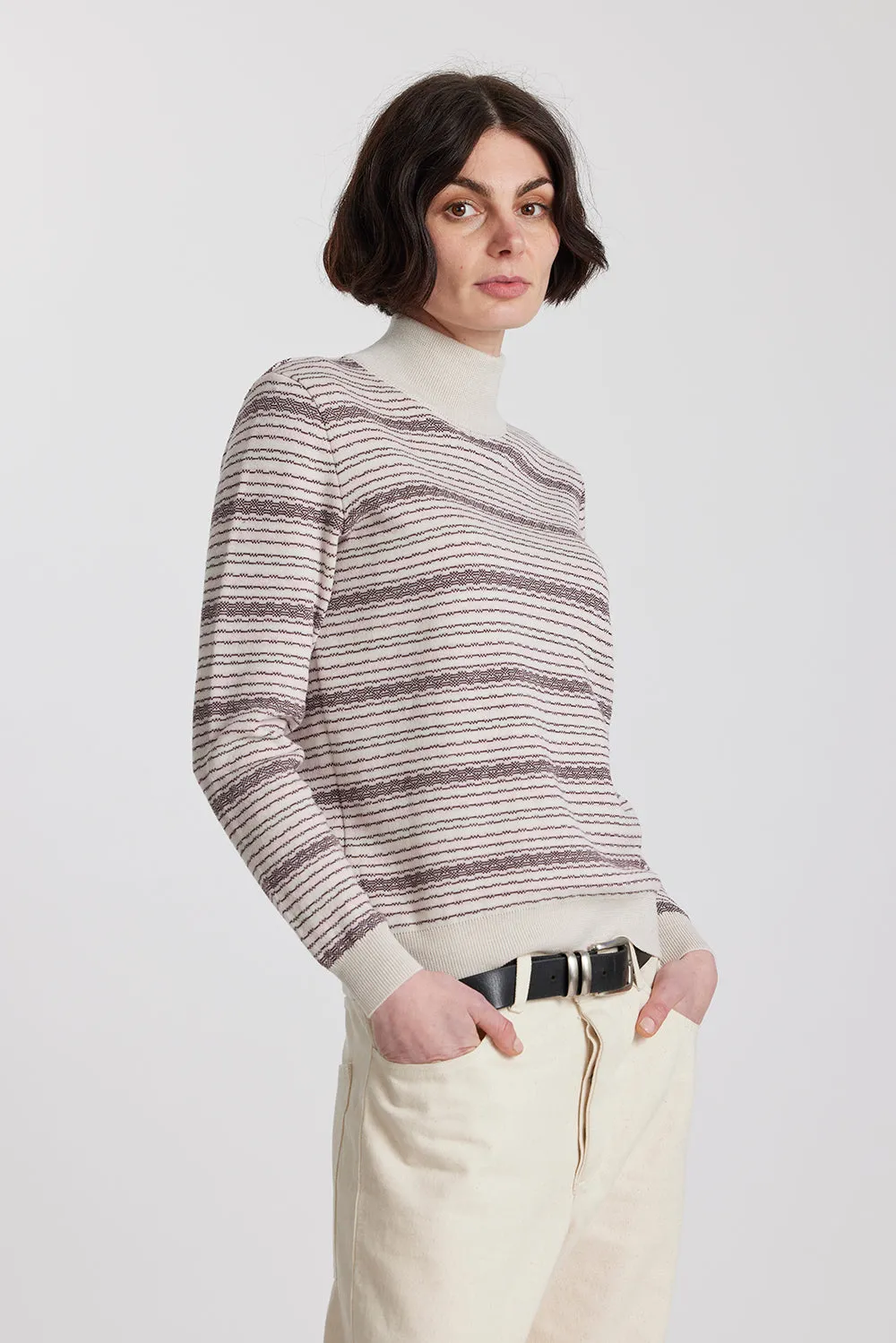 Merino Battenberg Mock Neck sold by Standard Issue product image thumbnail 5