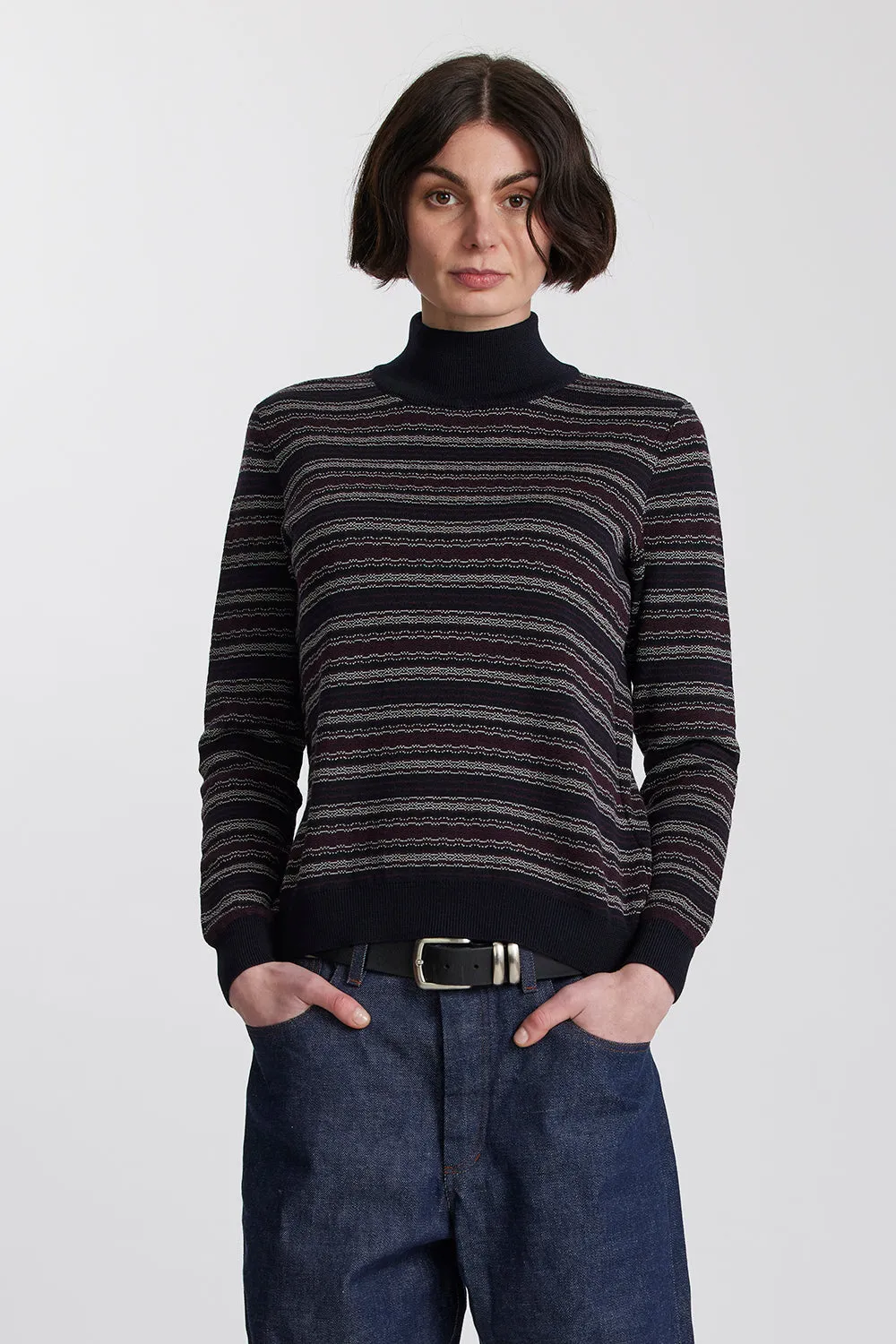 Merino Battenberg Mock Neck sold by Standard Issue product image thumbnail 3