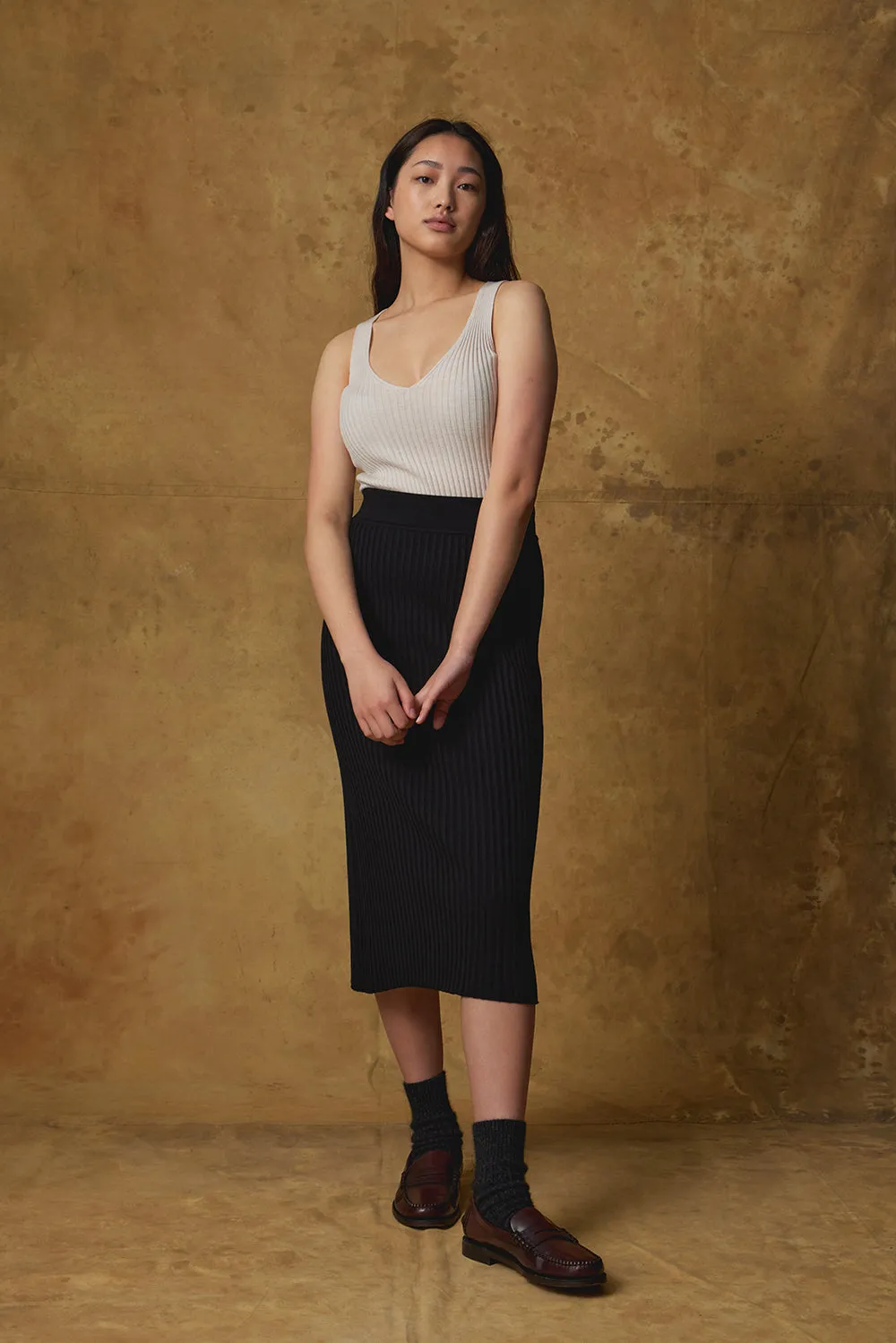 Merino Rib Skirt sold by Standard Issue product image thumbnail 3