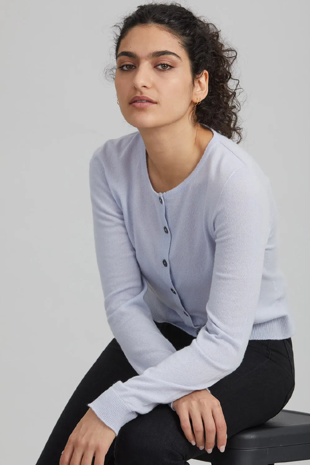 Cashmere Crop Cardi sold by Standard Issue