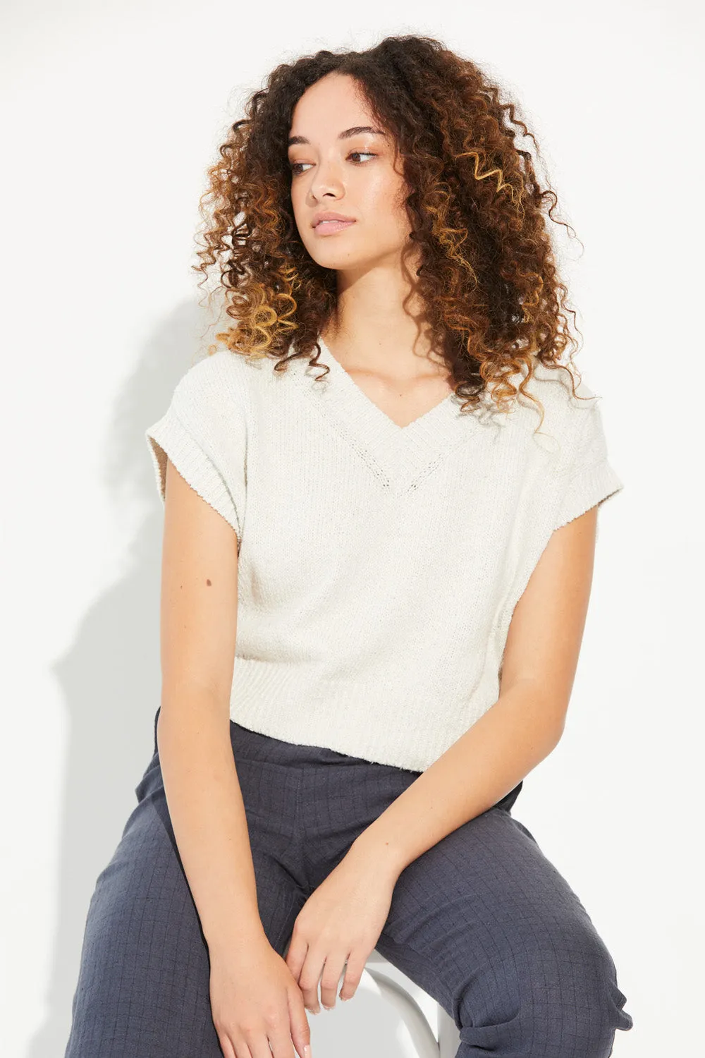 Recycled Crop Vest sold by Standard Issue product image thumbnail 2