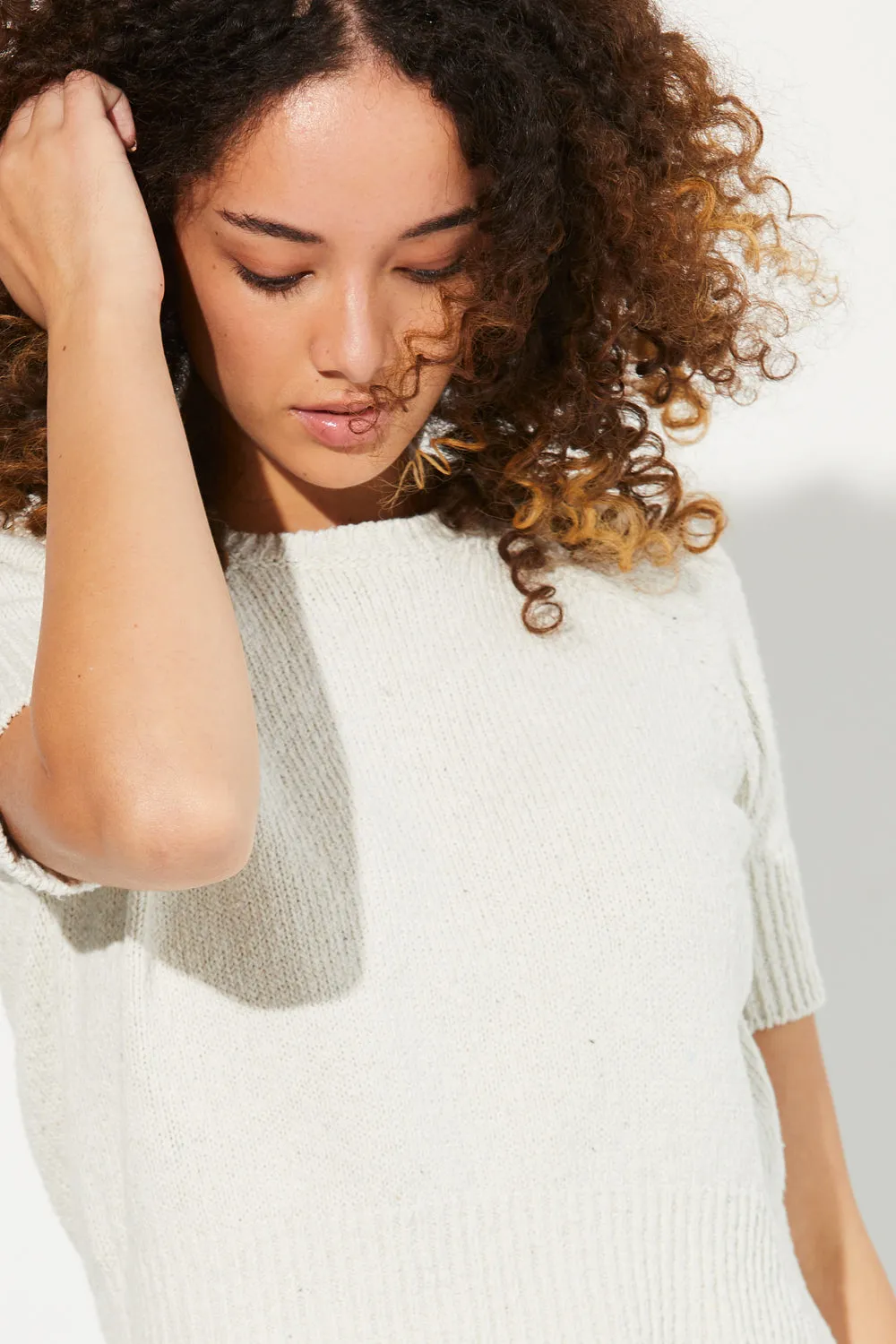 Recycled Denim Crop Tee sold by Standard Issue product image thumbnail 5