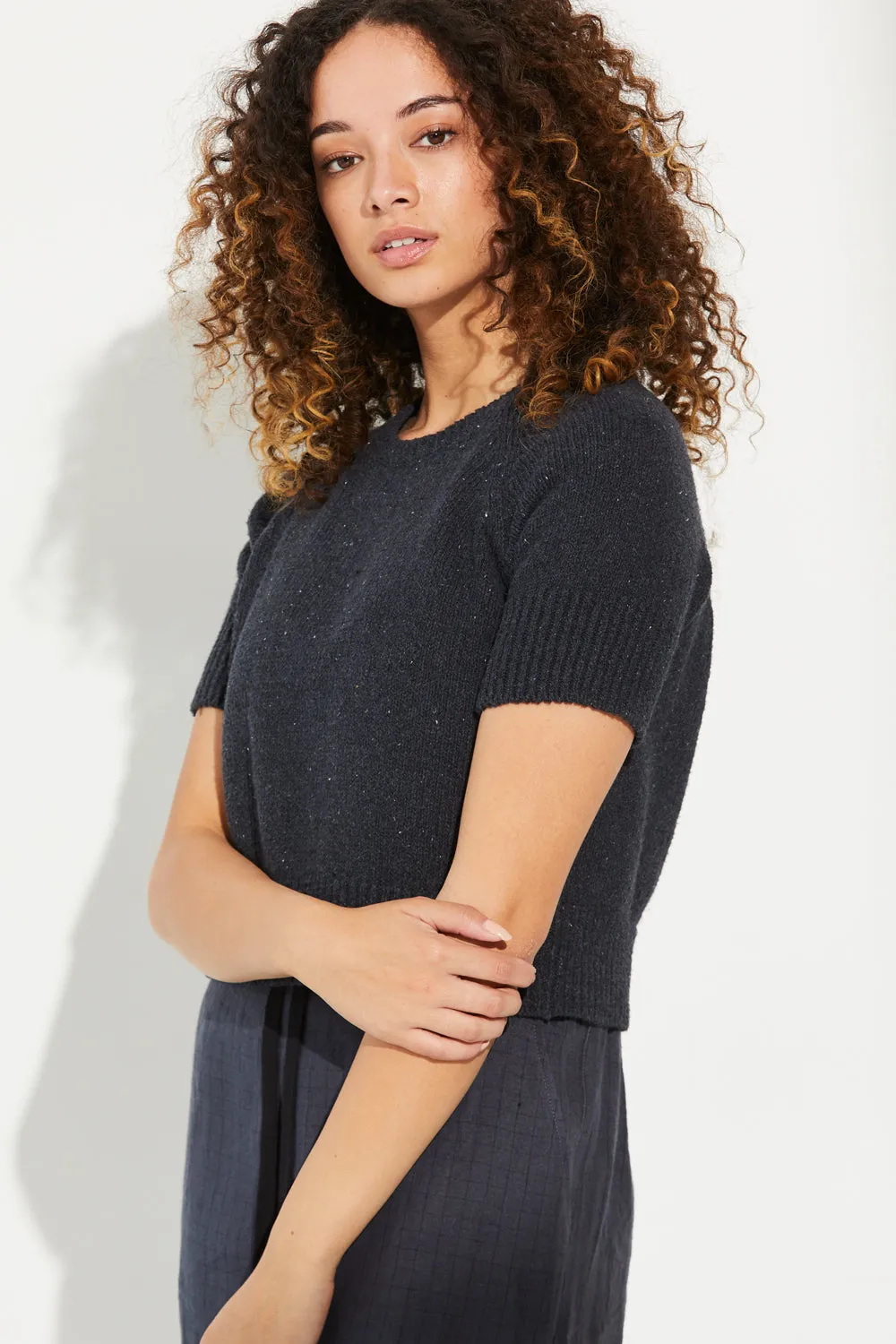 Recycled Denim Crop Tee sold by Standard Issue product image thumbnail 3