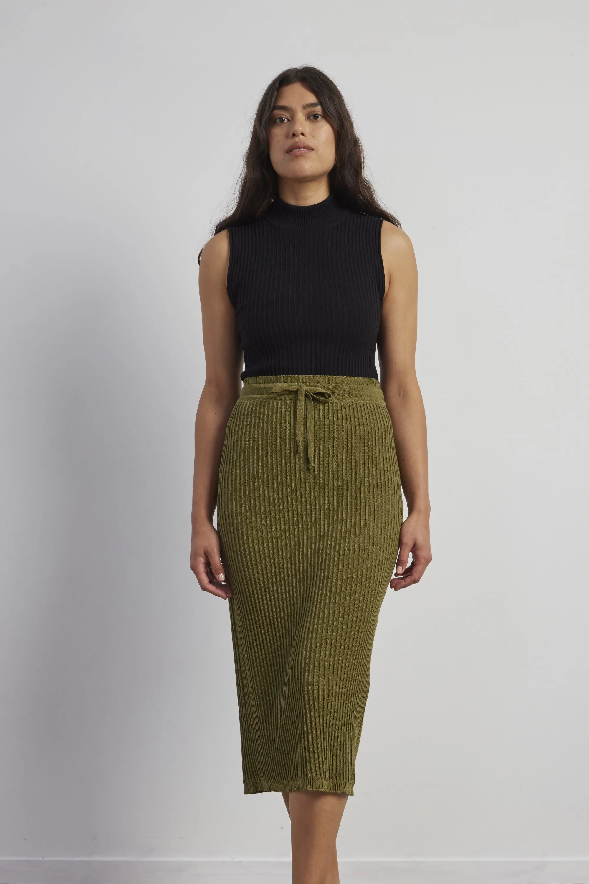 Cotton Rib to Rib Skirt sold by Standard Issue product image thumbnail 3