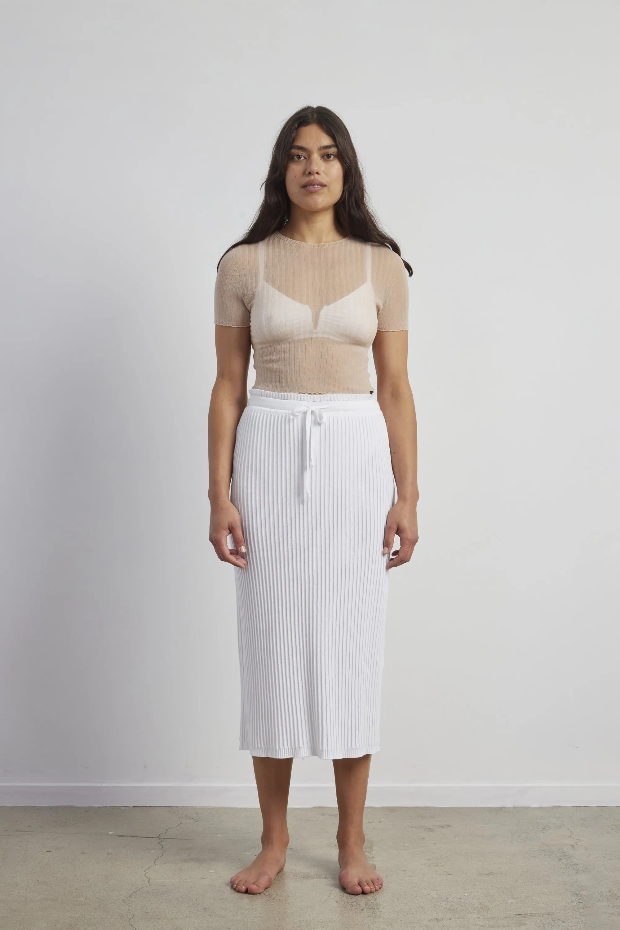 Cotton Rib to Rib Skirt sold by Standard Issue product image thumbnail 4