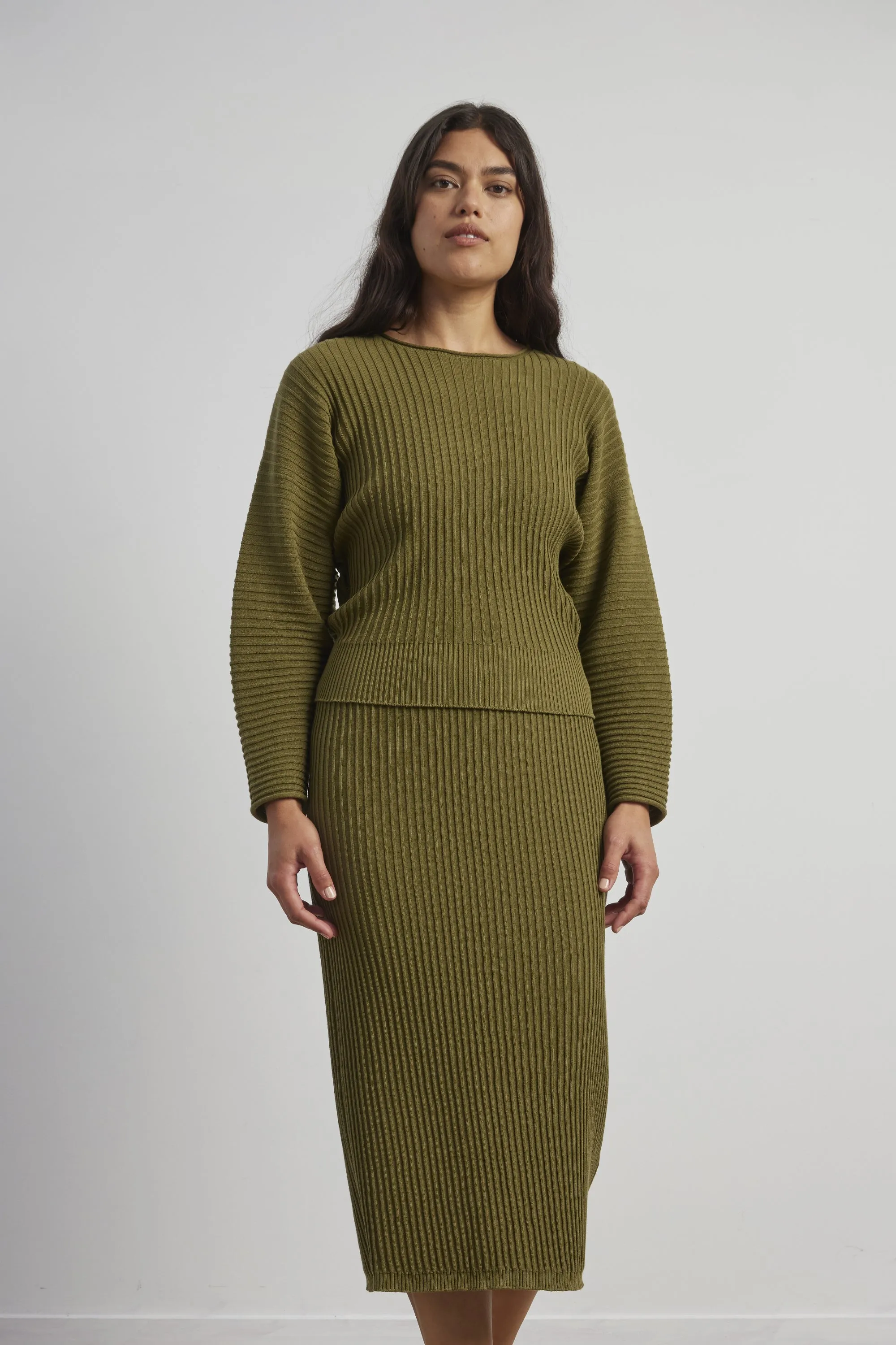 Cotton Rib to Rib Skirt sold by Standard Issue product image thumbnail 2