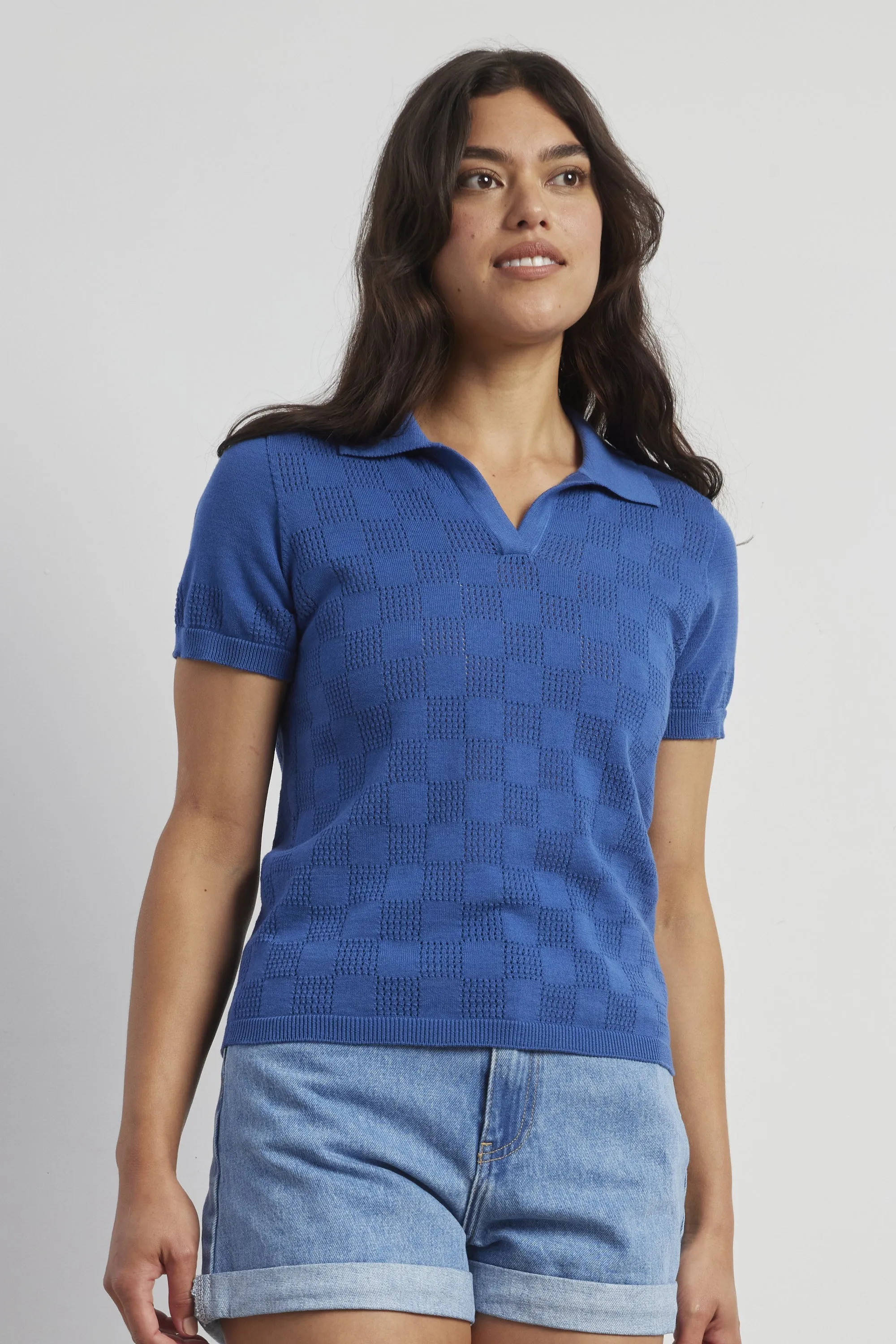 Cotton Pointelle Polo sold by Standard Issue product image thumbnail 3
