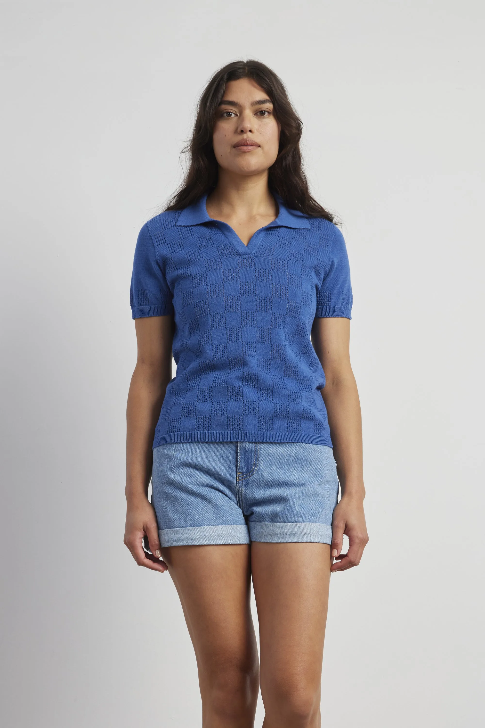 Cotton Pointelle Polo sold by Standard Issue product image thumbnail 2