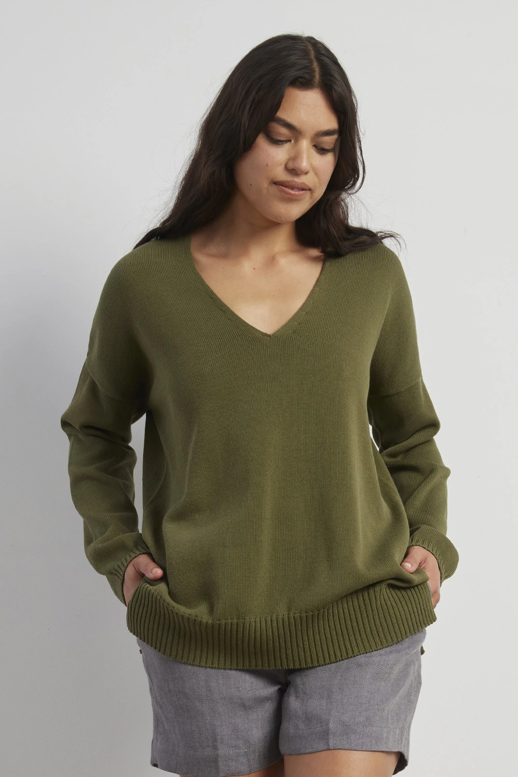 Cotton V Jumper sold by Standard Issue product image thumbnail 2