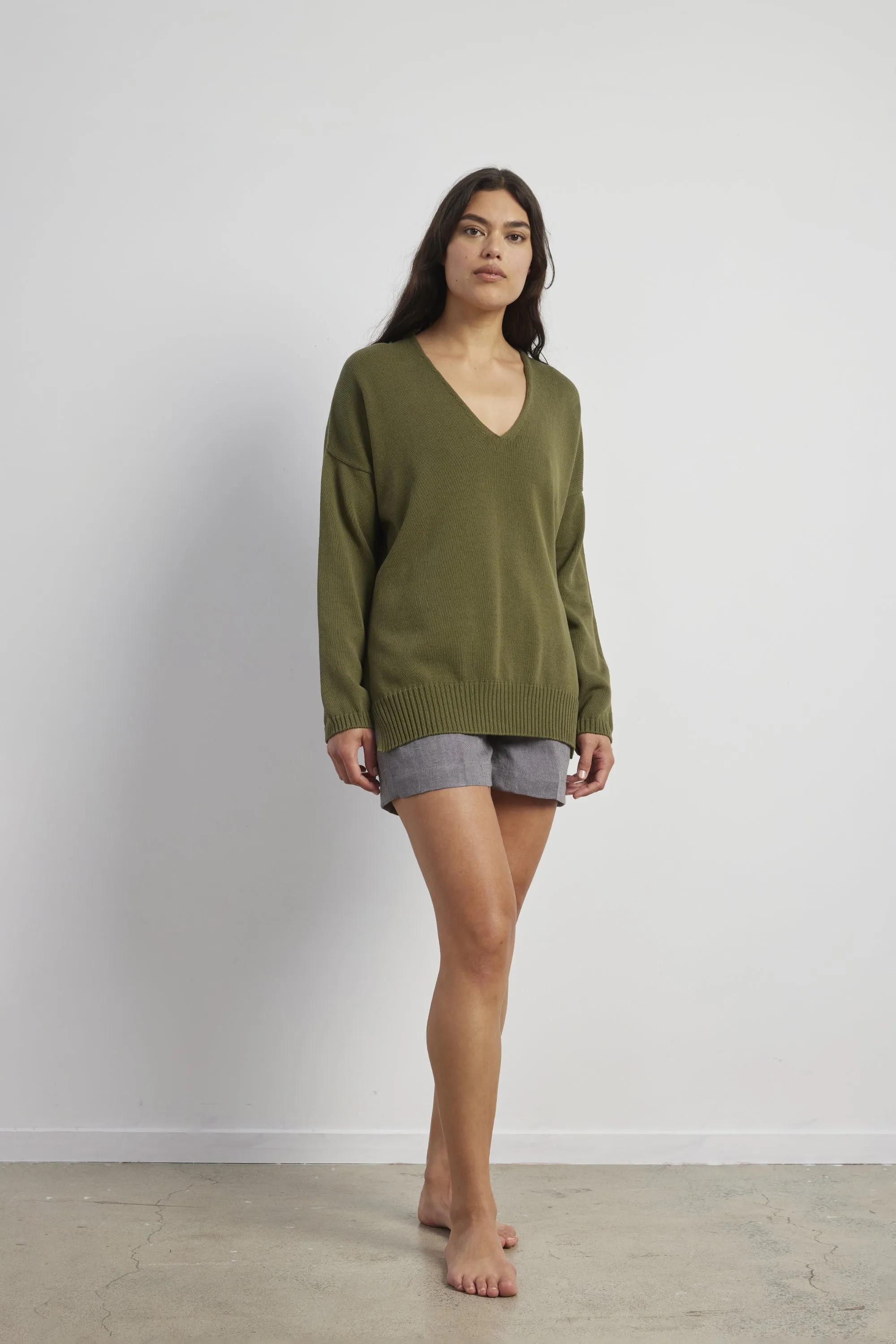 Cotton V Jumper sold by Standard Issue product image thumbnail 3