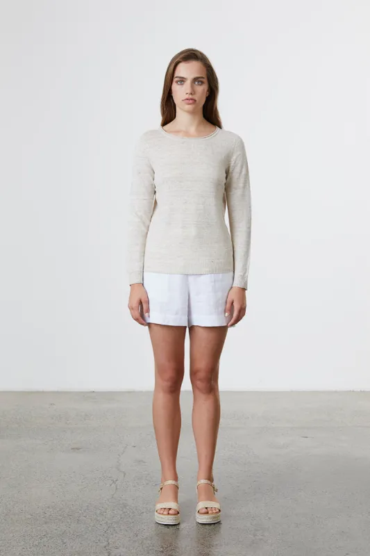 Linen Fine Jumper sold by Standard Issue